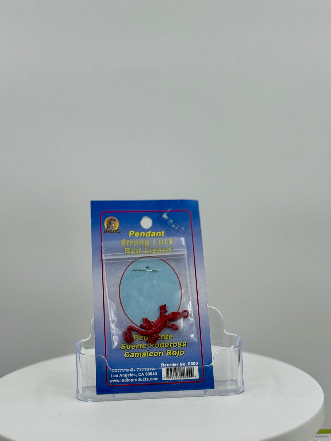 STRONG LUCK RED LIZARD (SUERTE FUERTE LAGARTIGA ROJA) -Pendant/Pendente