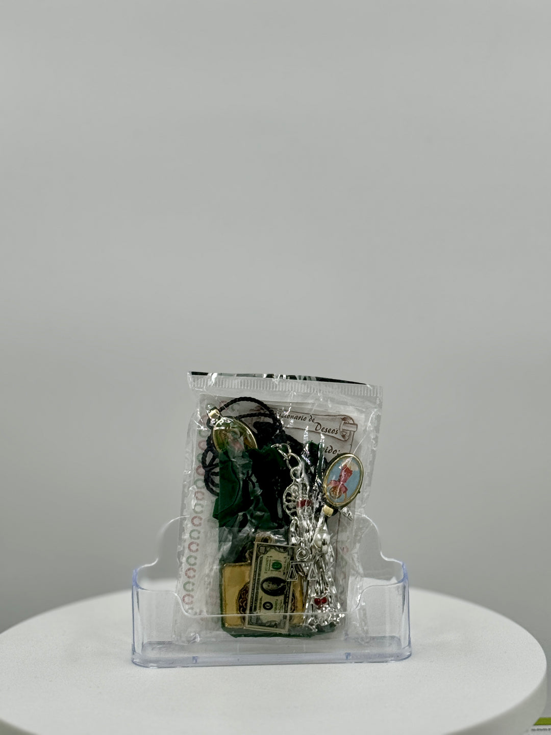 HOLY DEATH/ GUADALUPE VIRGIN (SANTA MUERTE/VIRGEN DE GUADALUPE) -GOOD LUCK POUCH