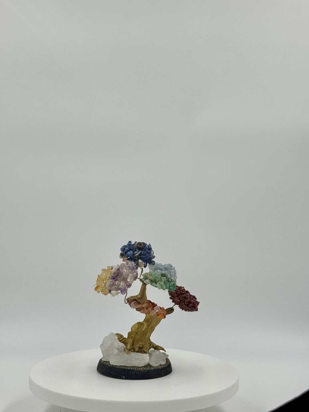 SMALL SHAKRA 7 COLORS STONE TREE 4”