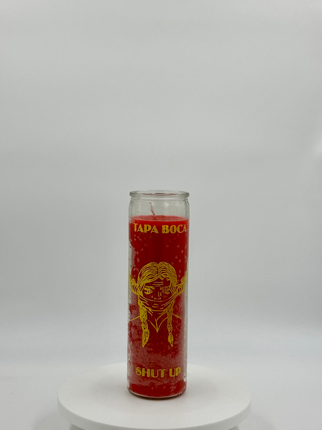 SHUT UP (TAPA BOCA) RED -Candle/Vela