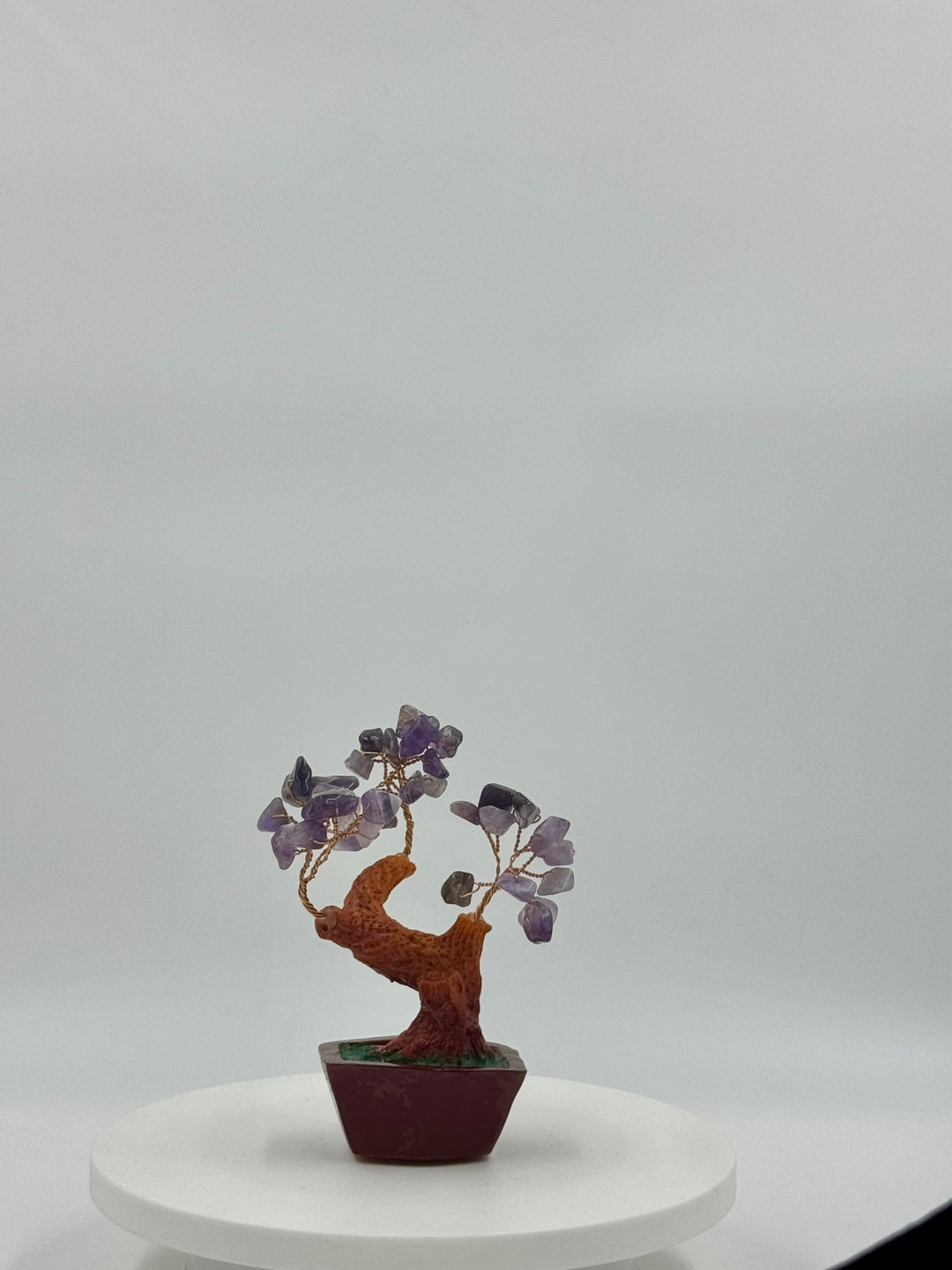 SHAKRA PURPLE STONE TREE 4”