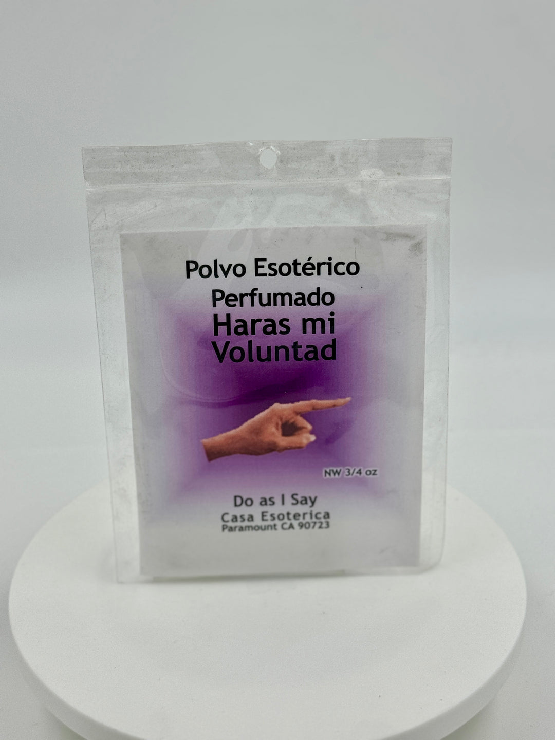 DO AS I SAY (HARAS MI VOLUNTAD ) -Powder/Polvo