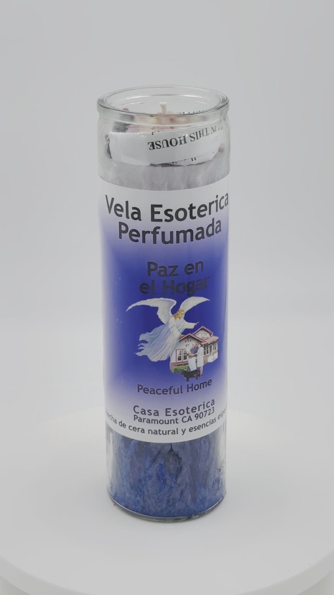 PEACEFUL HOME (PAZ EN EL HOGAR) -Palm Wax Candle/Vela