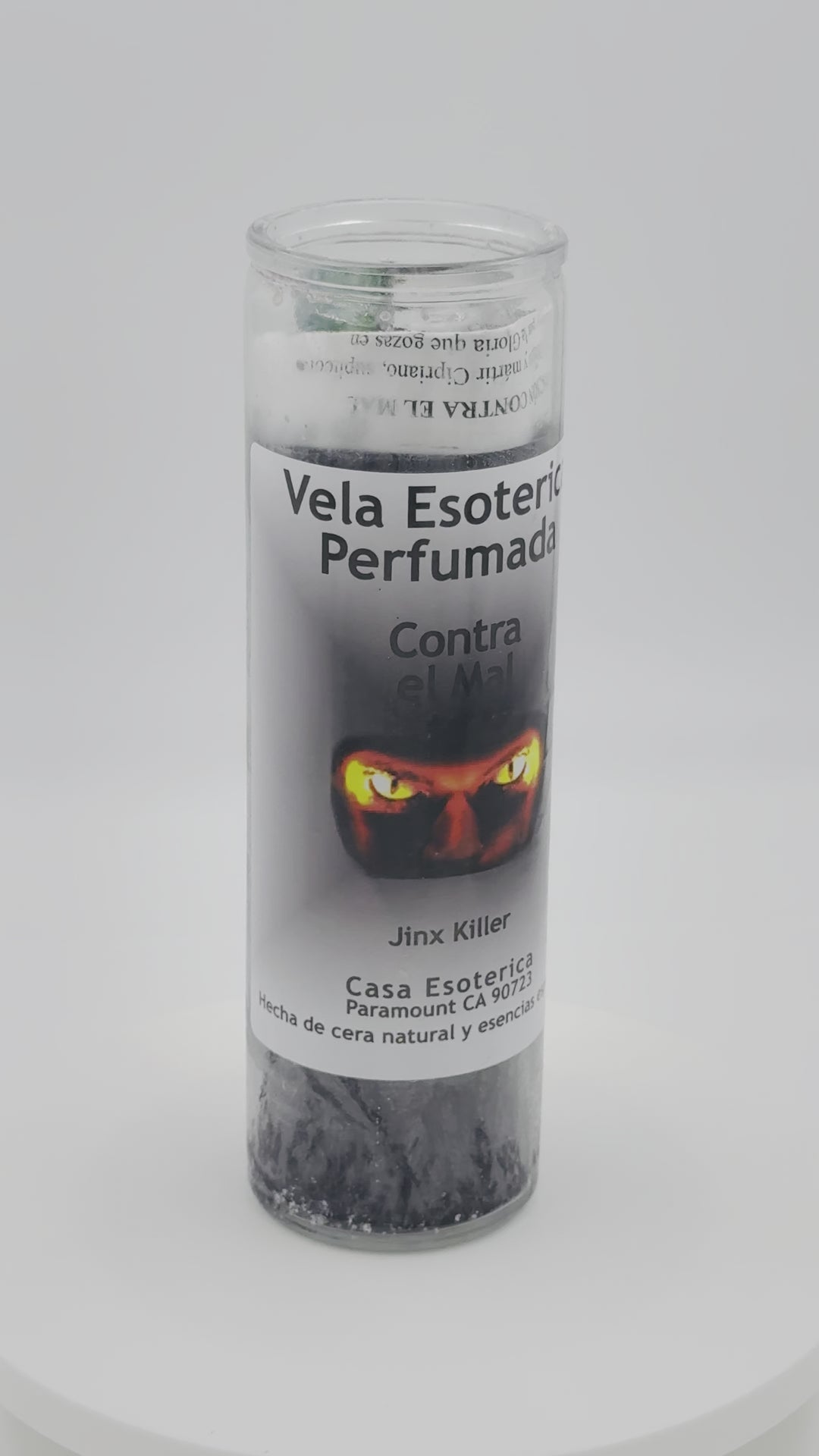 JINX KILLER (CONTRA EL MALO) -Palm Wax Candle/Vela