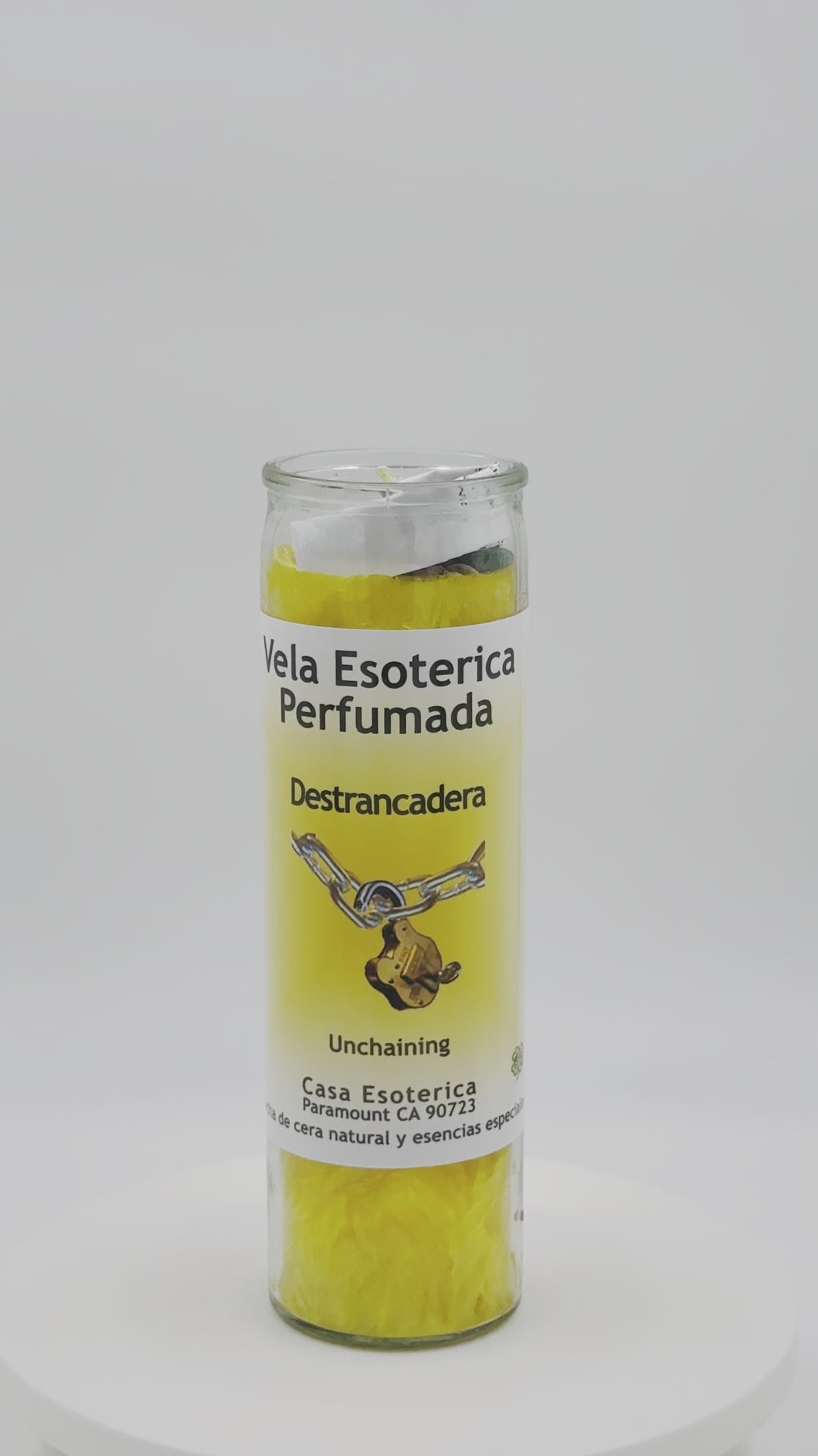 UNCHAINING/UNBLOCKING (DESTRANCADERA) -Palm Wax Candle/Vela