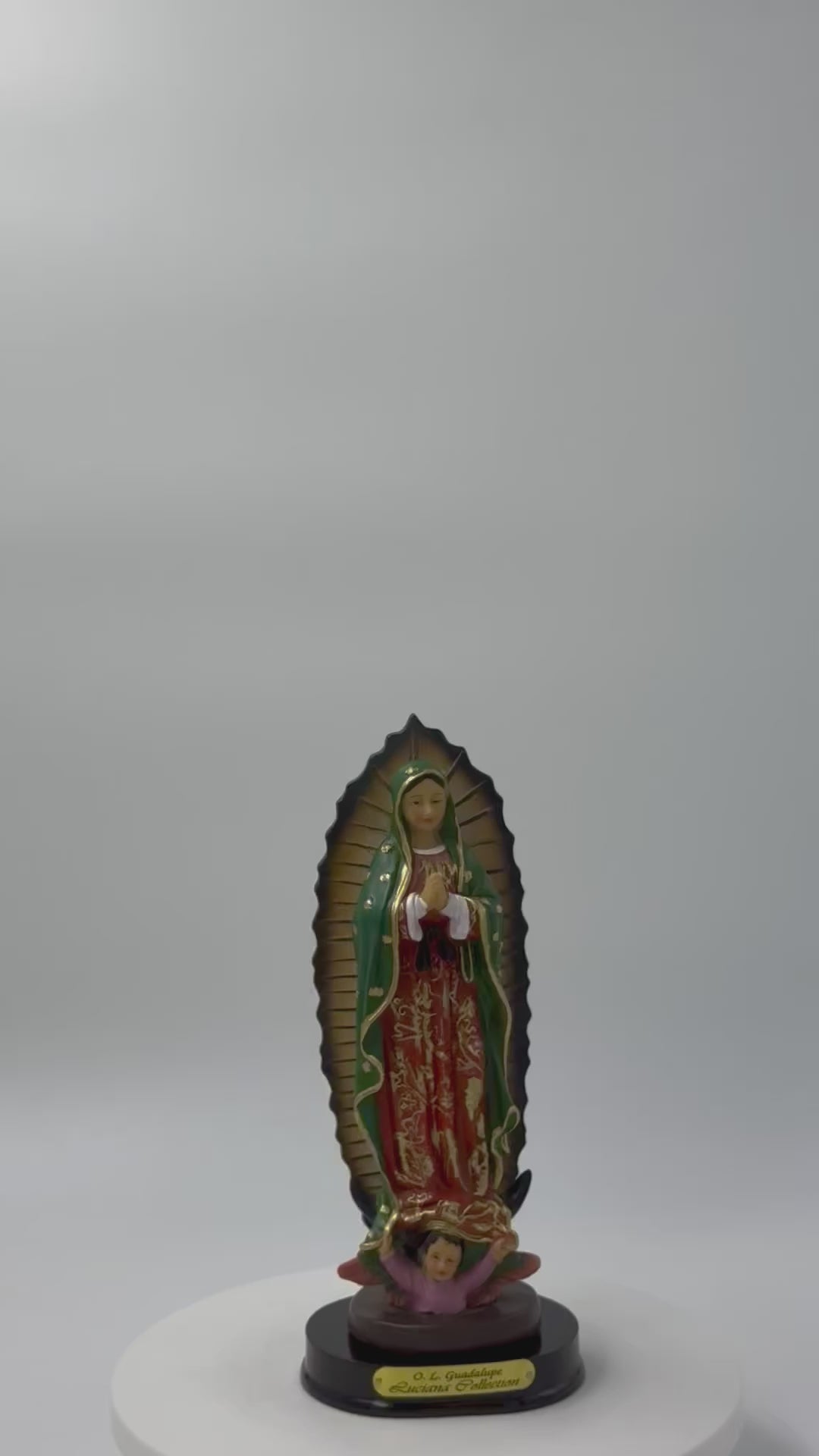 VIRGIN MARY (VIRGEN DE GUADALAUPE) -Statue 7.5"