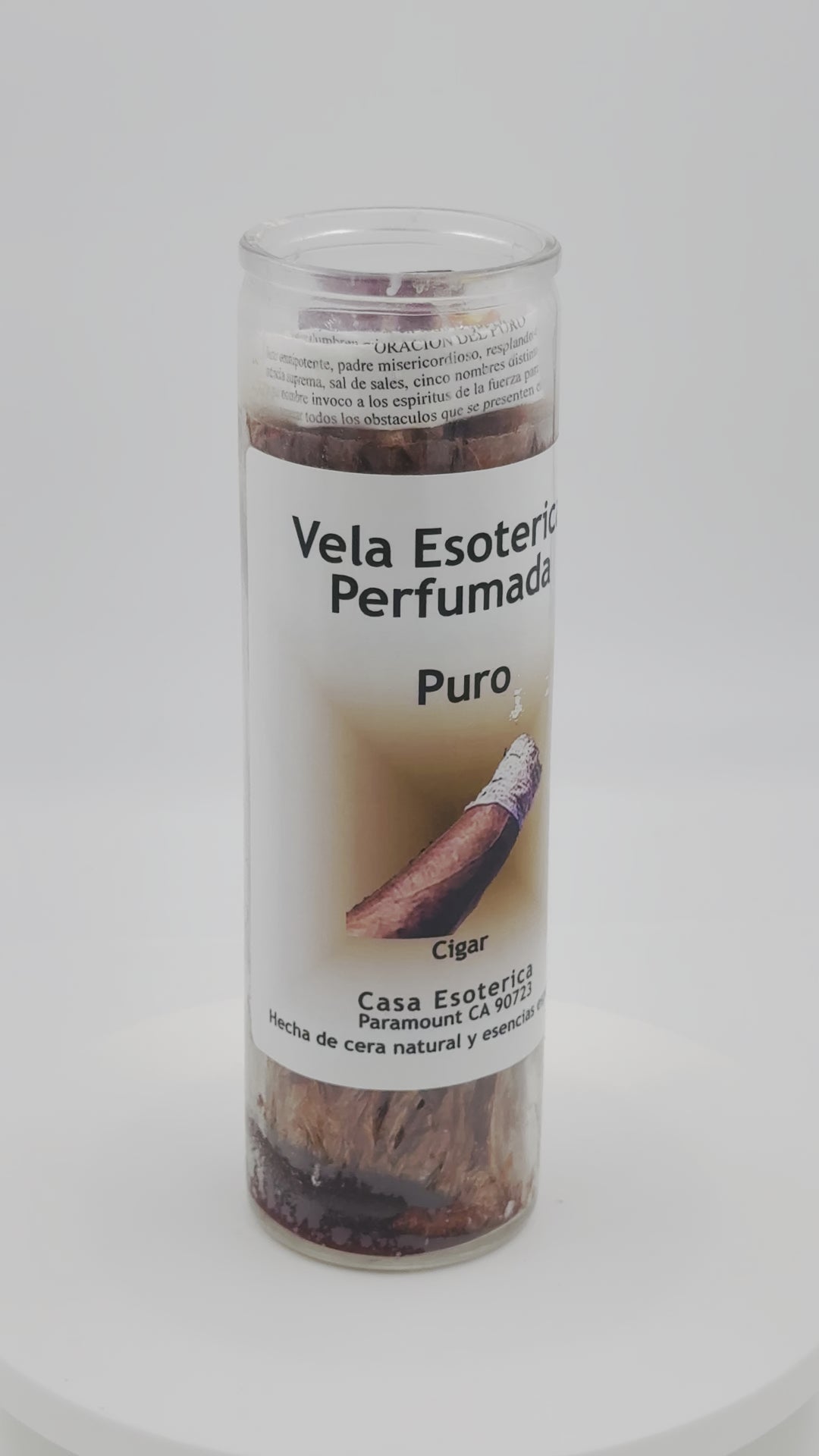 CIGAR (PURO) -Palm Wax Candle/Vela