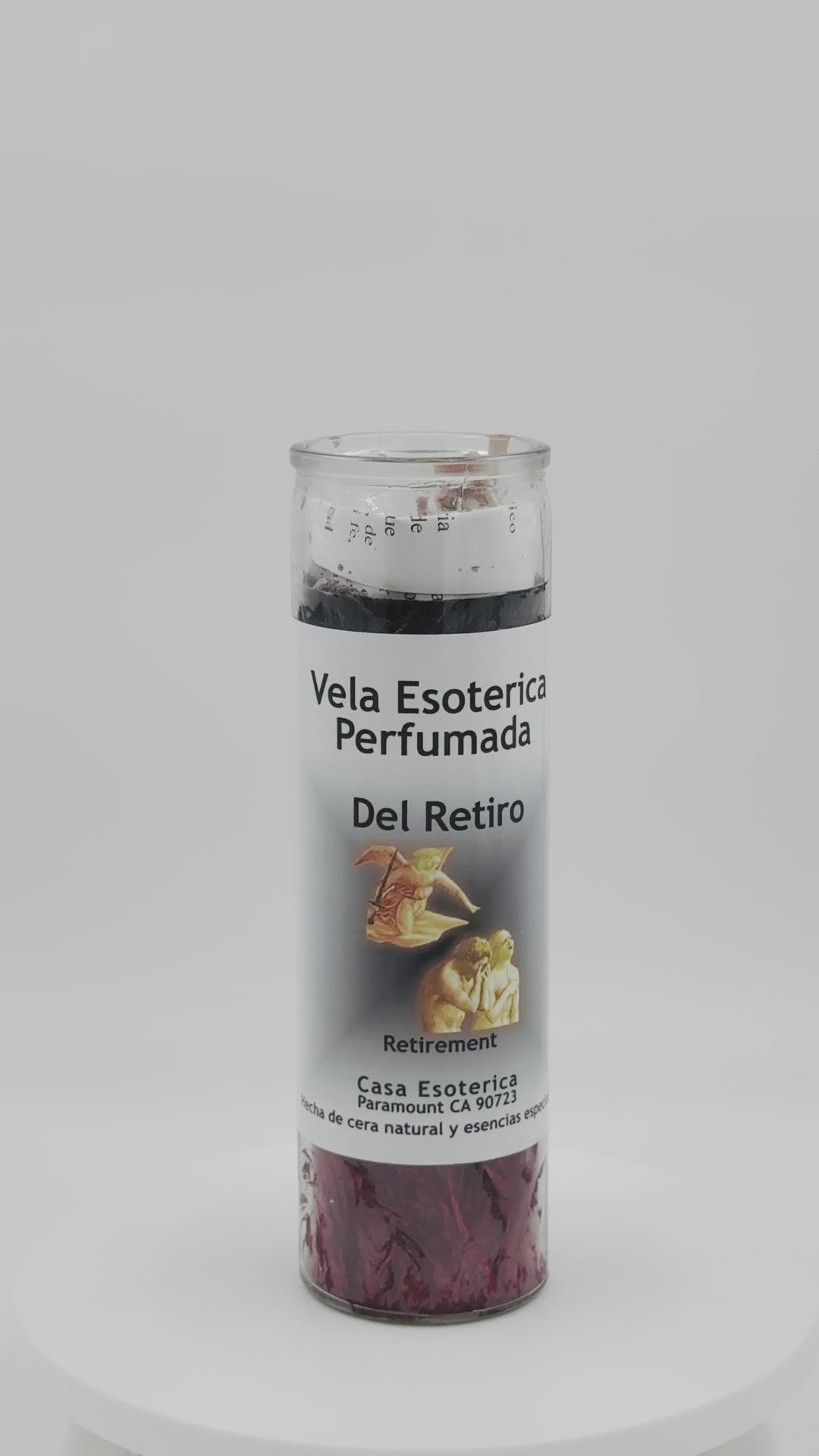RETIREMENT (DEL RETIRO) -Palm Wax Candle/Vela