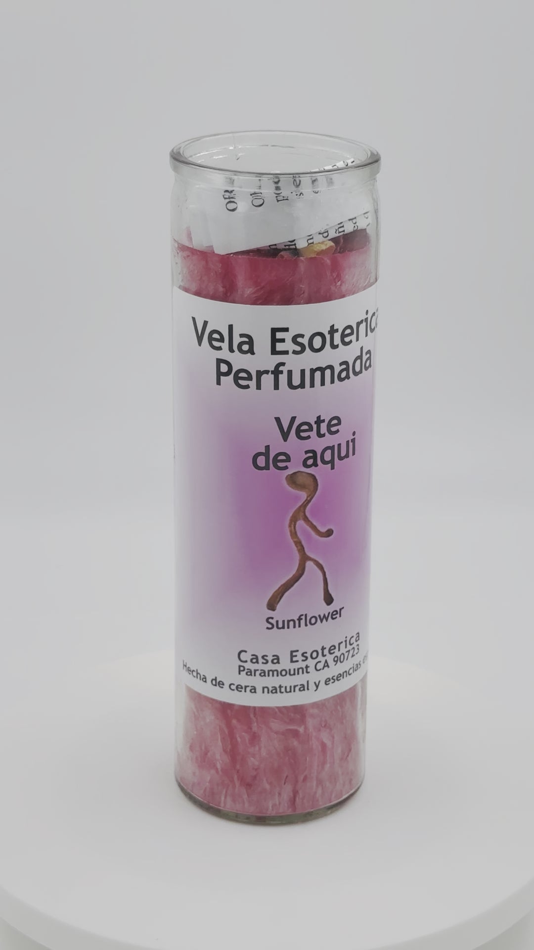 SUNFLOWER (VETE DE AQUÍ) -Palm Wax Candle/Vela