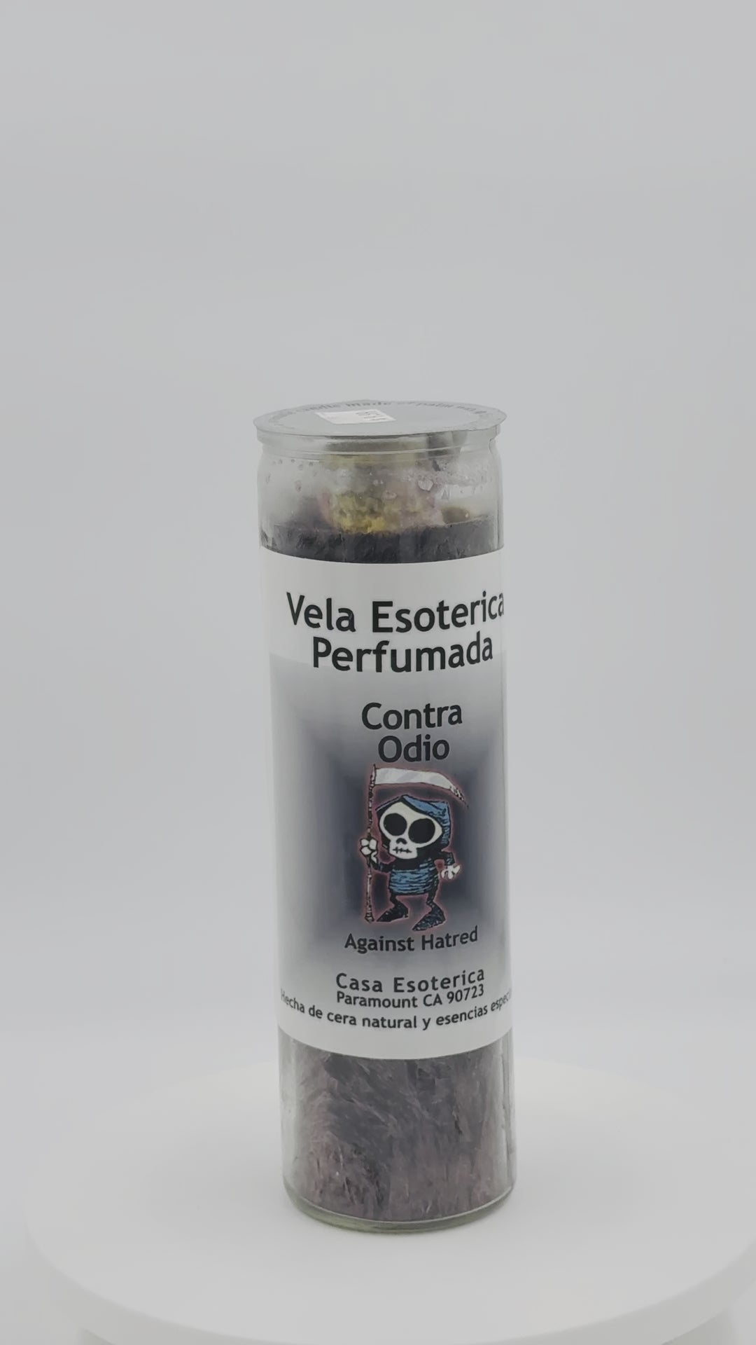 AGAINST HATRED (CONTRA ODIO) -Palm Wax Candle/Vela
