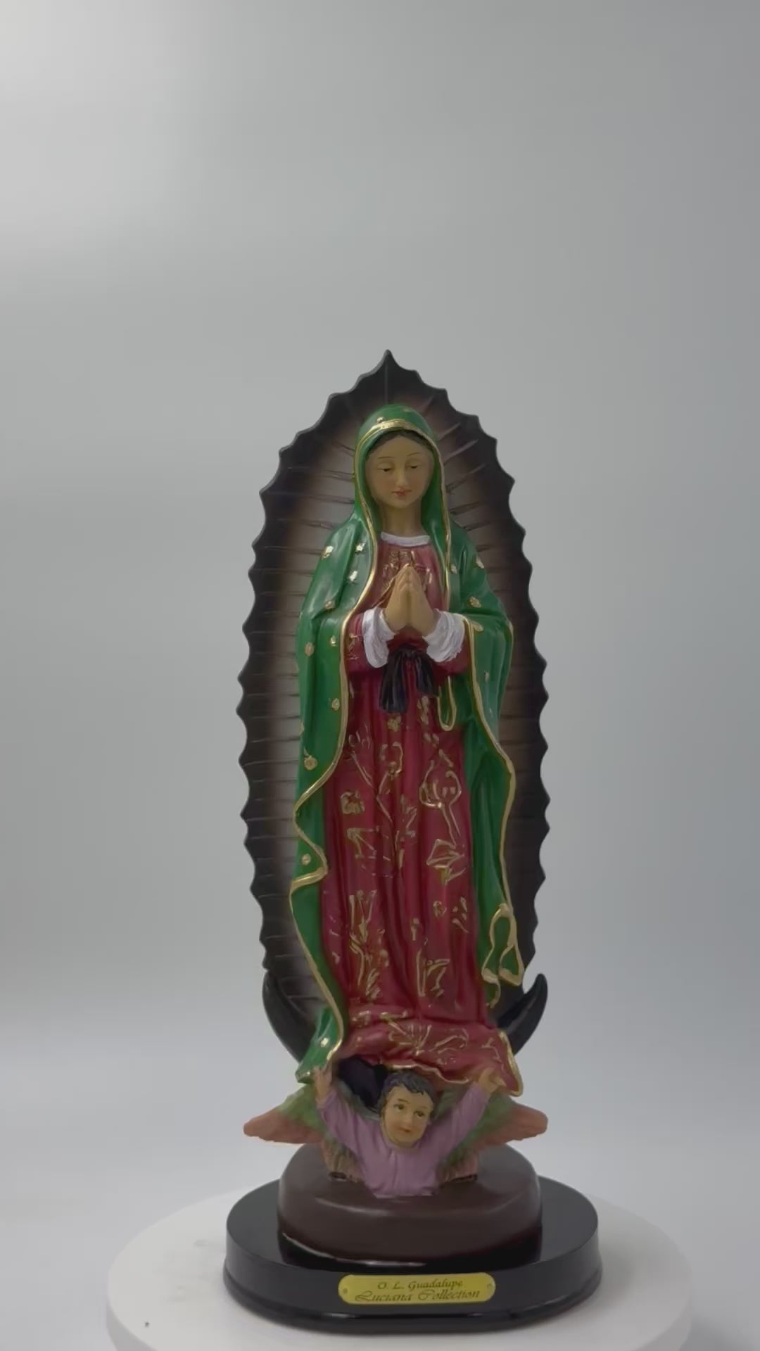 VIRGIN MARY (VIRGEN DE GUADALUPE) -Statue 12"