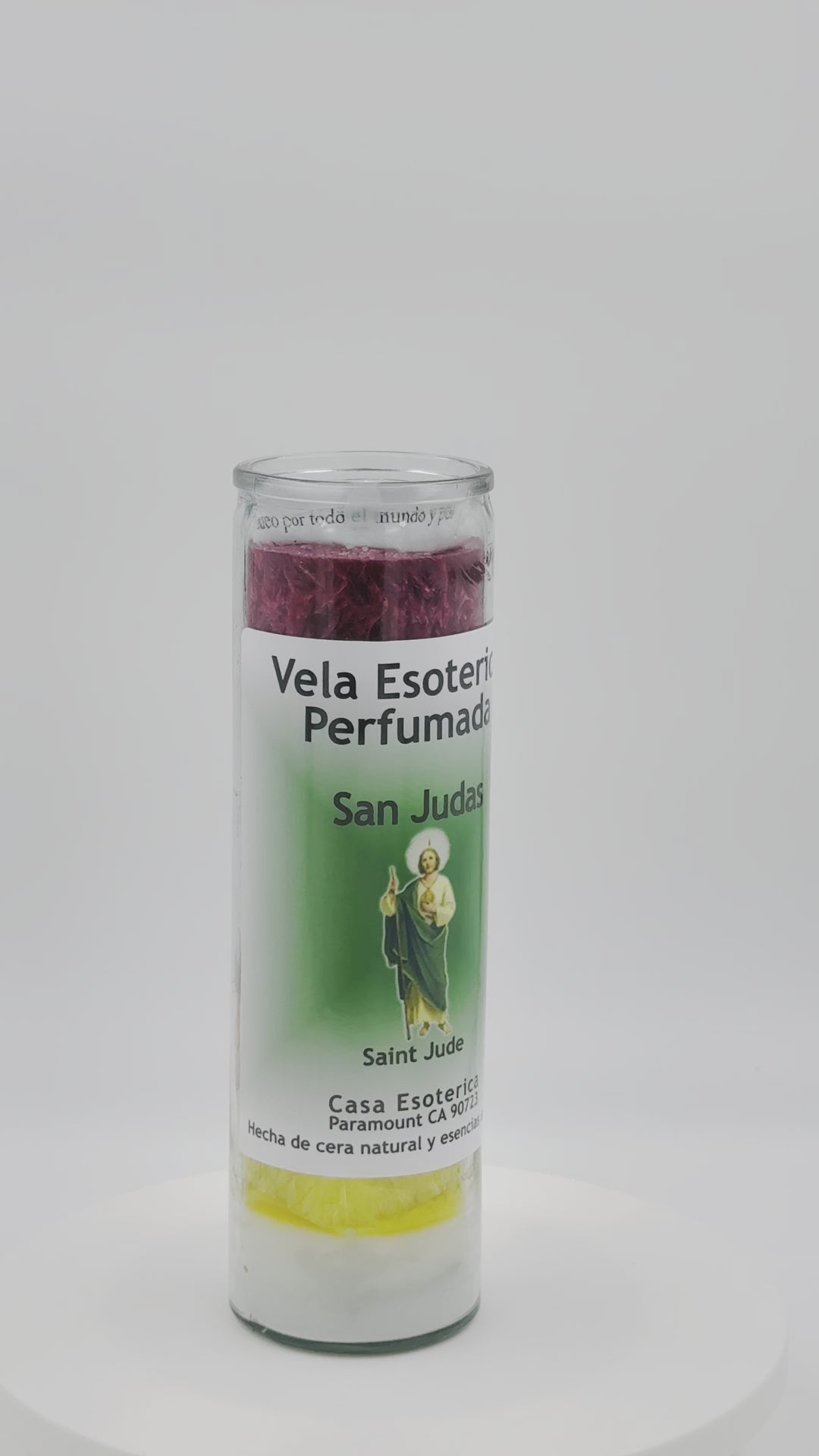 SAINT JUDE (SAN JUDAS) -Palm Wax Candle/Vela