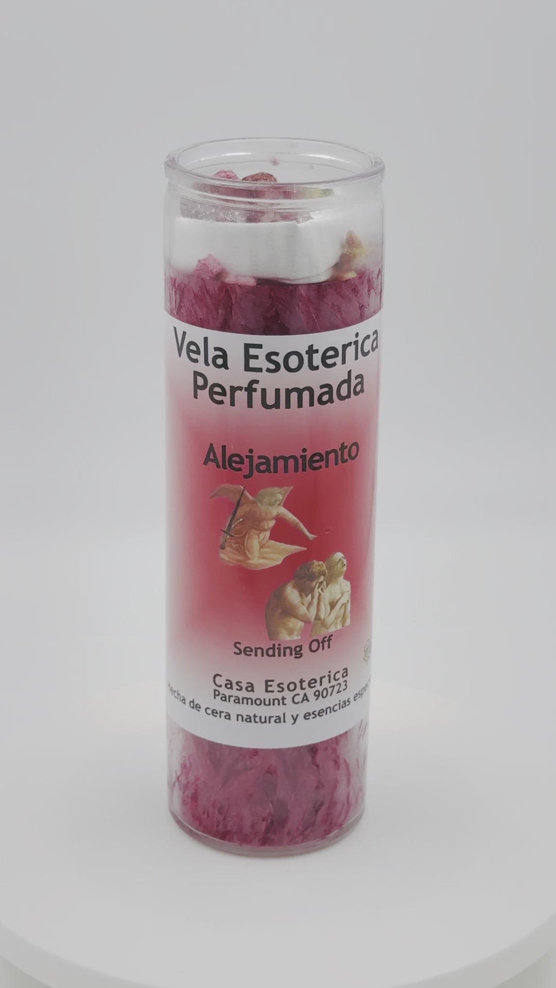 GO AWAY (ALEJAMIENTO) -Palm Wax Candle/Vela