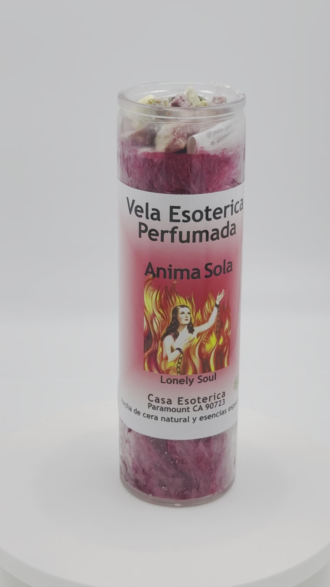 LONELY SOUL (ANIMA SOLA) -Palm Wax Candle/Vela