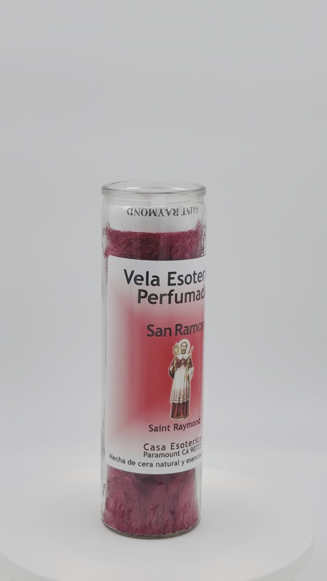 SAN RAMON (SAINT RAYMOND) -Palm Wax Candle/Vela