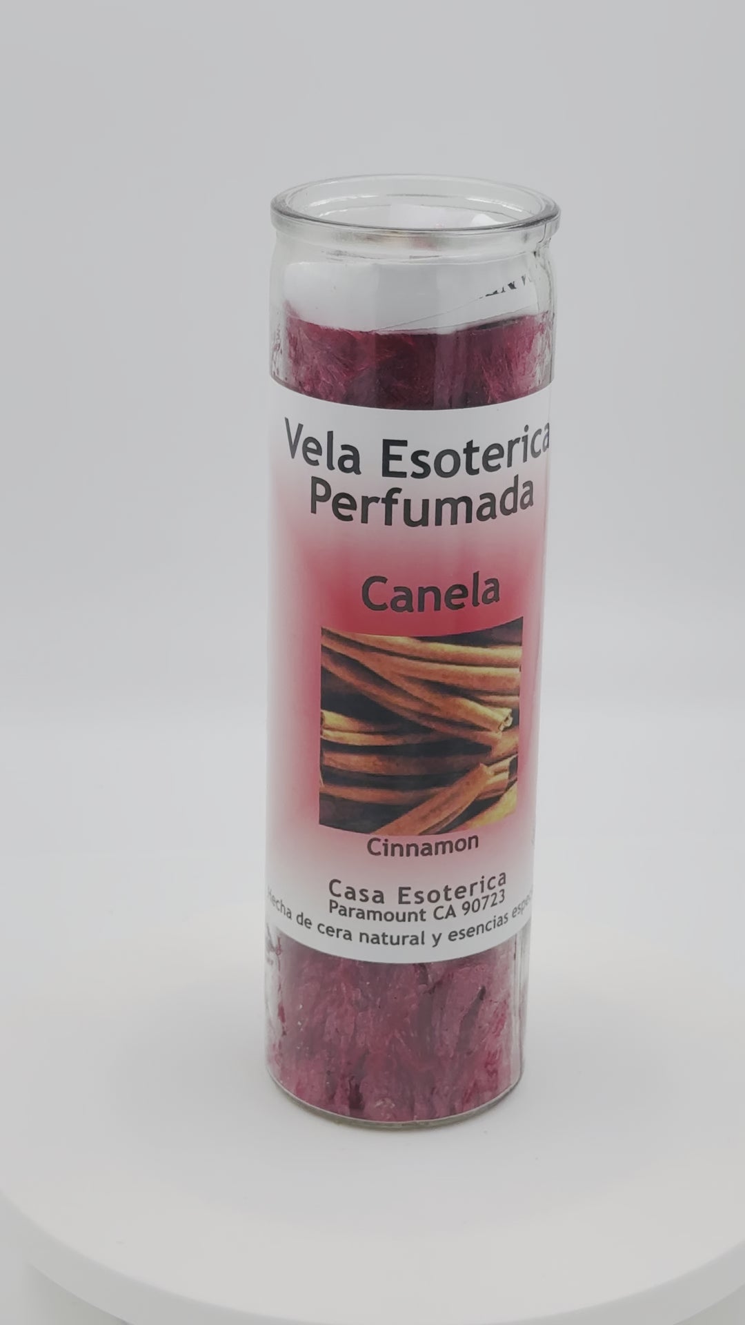 CINNAMON (CANELA) -Palm Wax Candle/Vela