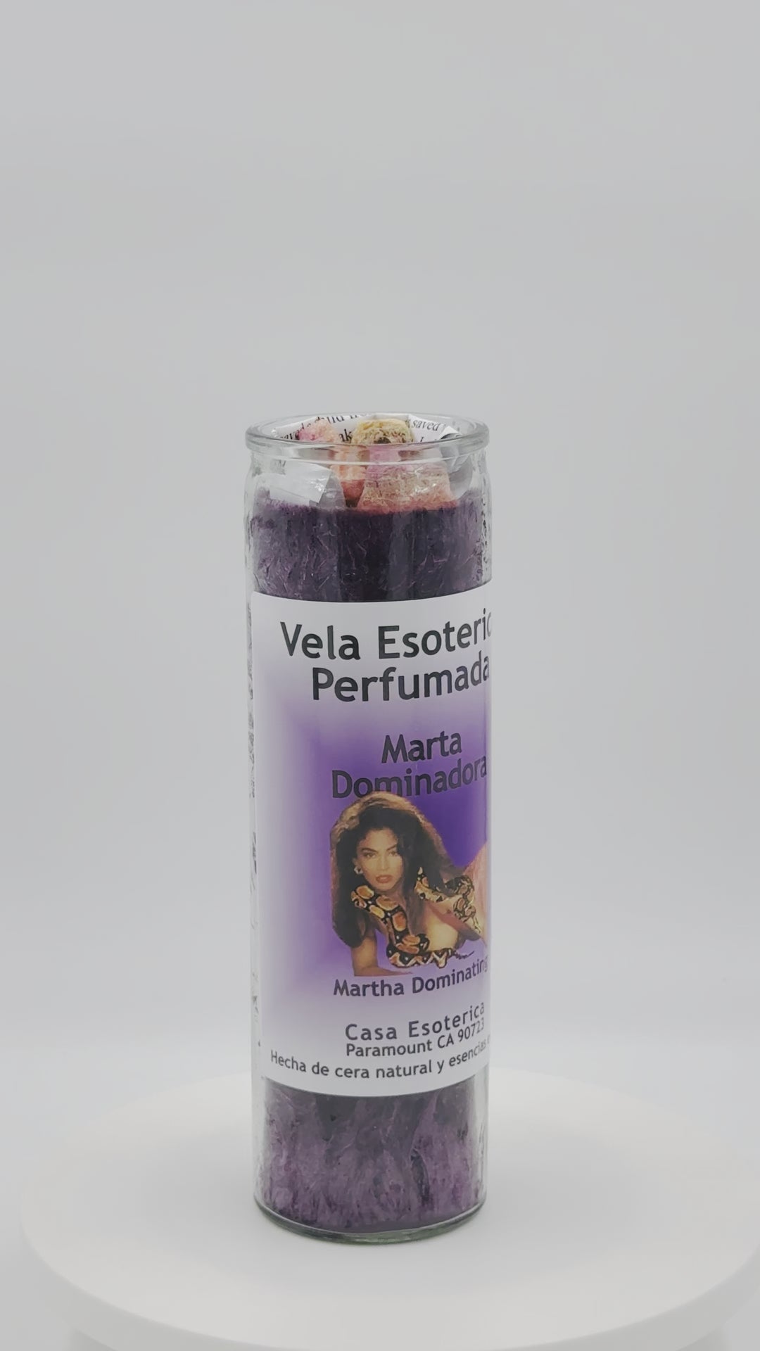 MARTHA DOMINATING (MARTHA DOMINADORA) -Palm Wax Candle/Vela