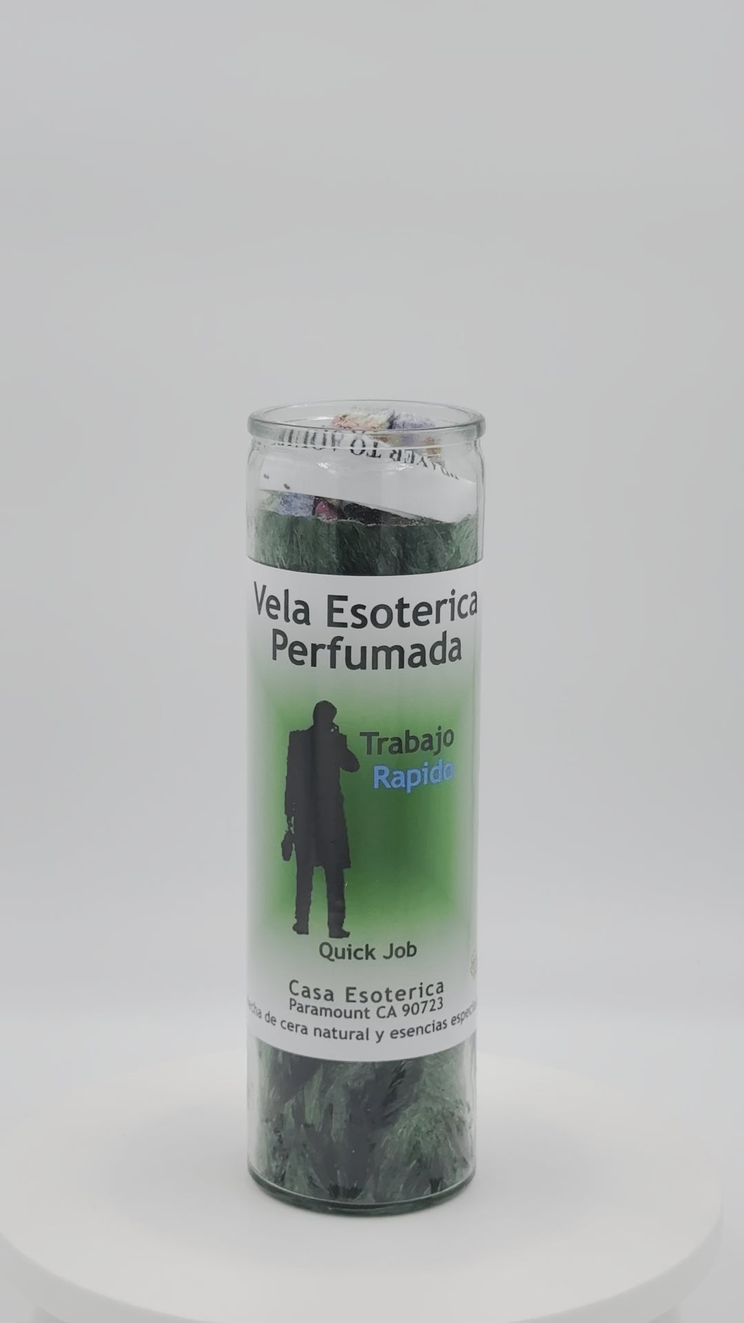 QUICK JOB (TRABAJO RAPIDO) -Palm Wax Candle/Vela