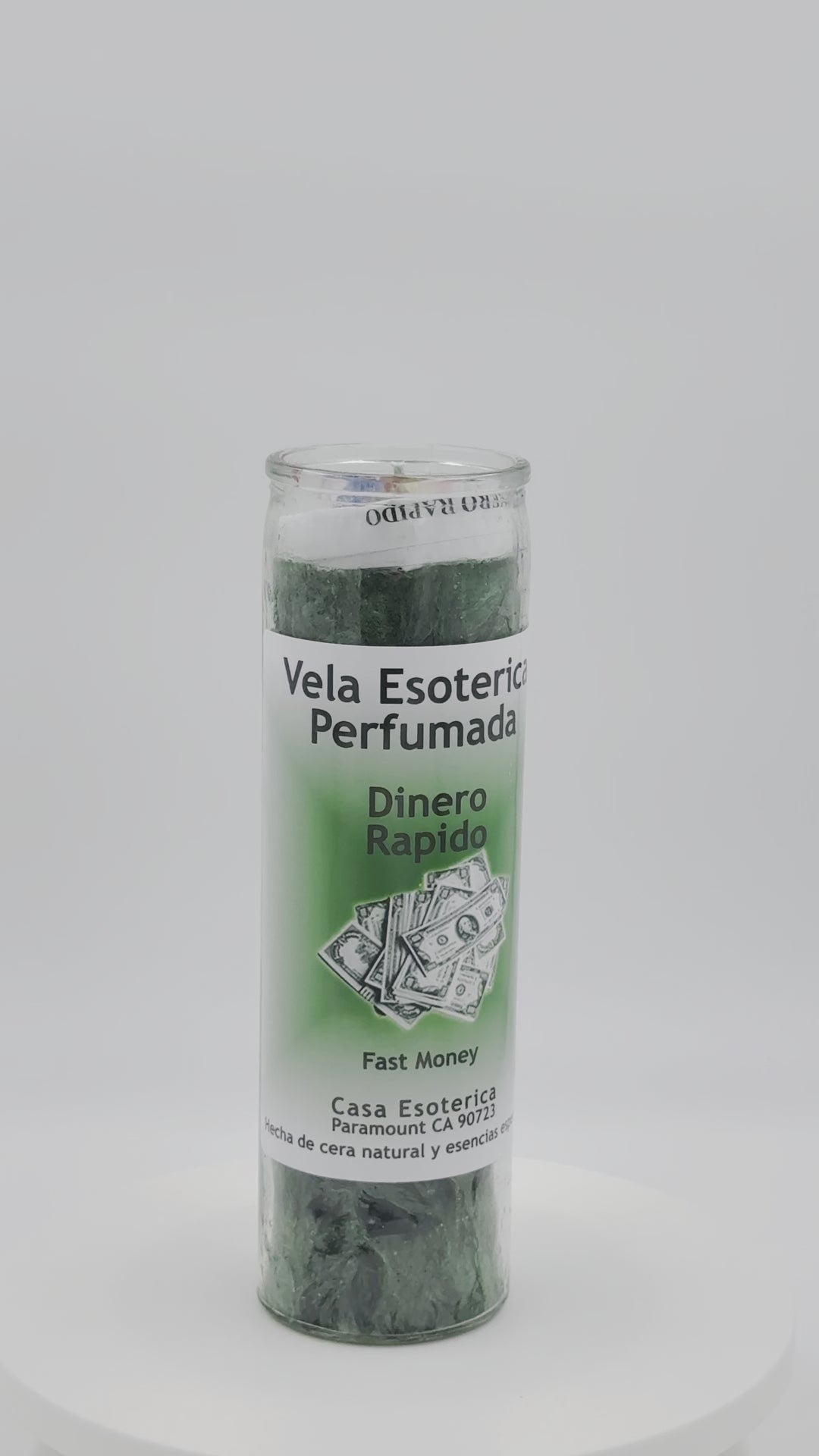 FAST MONEY (DINERO RAPIDO) -Palm Wax Candle/Vela