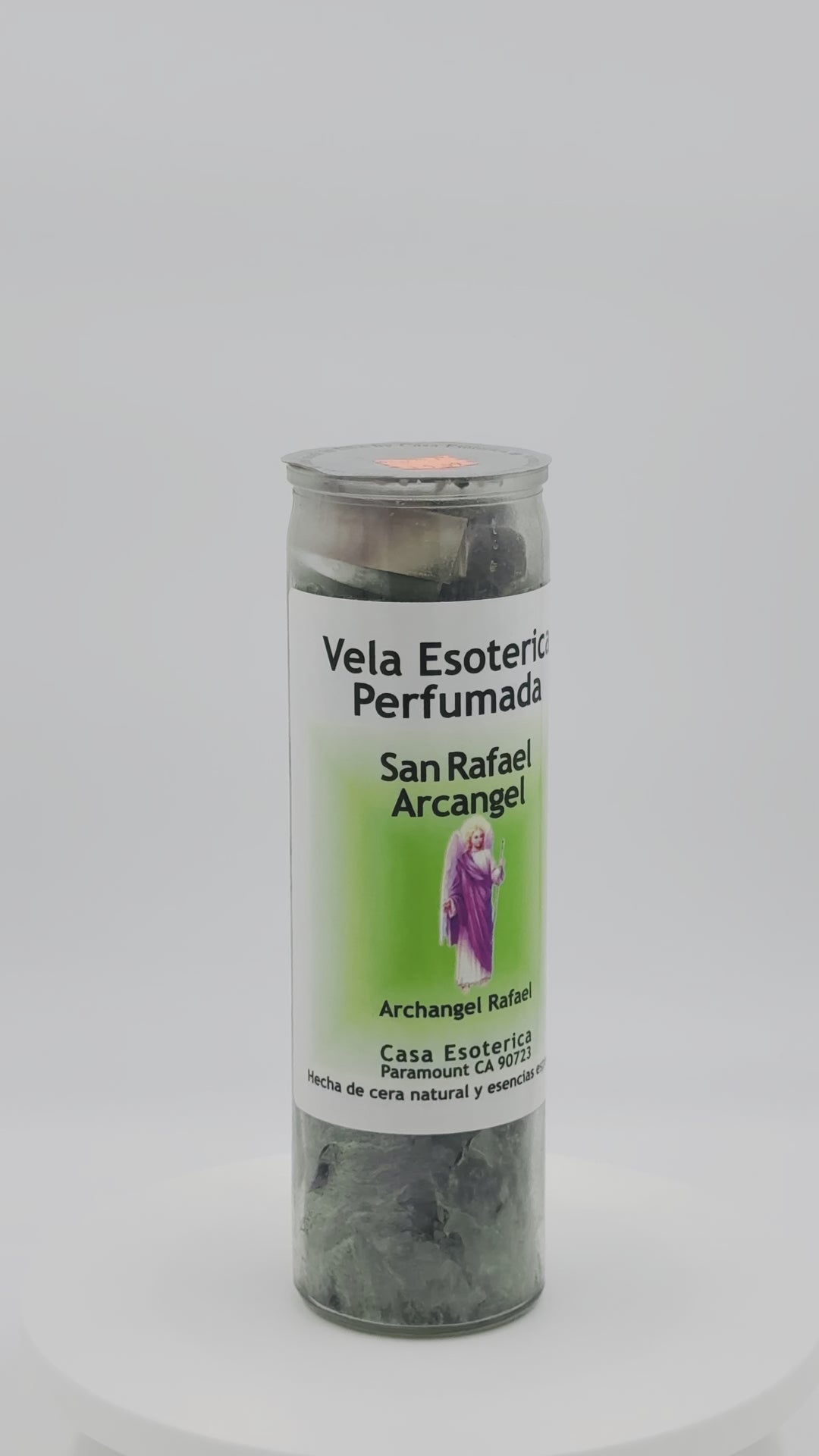 ARCHANGEL RAFAEL (SAN RAFAEL ARCANGEL) -Palm Wax Candle/Vela