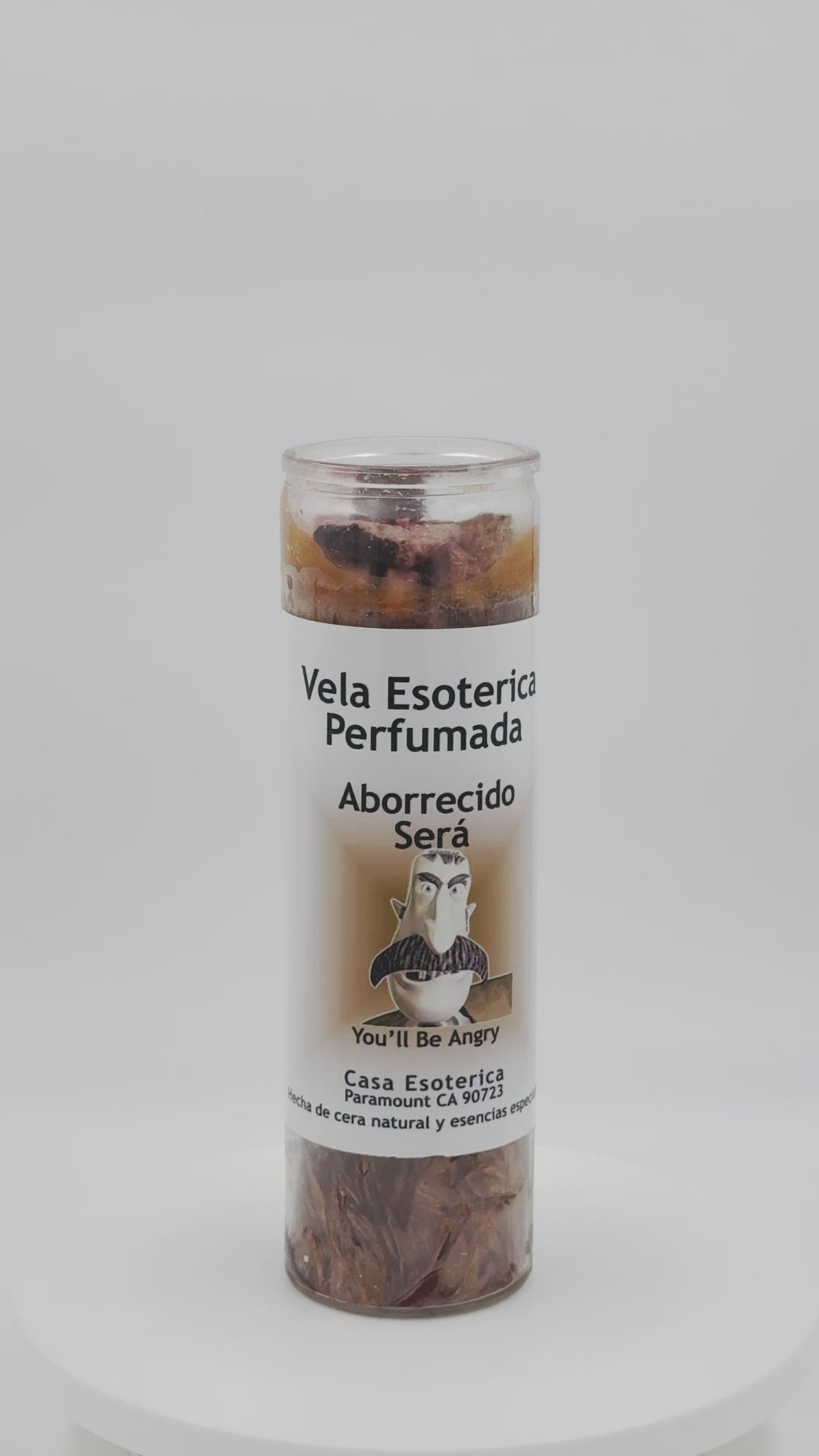 YOULL BE ANGRY (ABORRECIDO SERA) -PALM WAX CANDLE