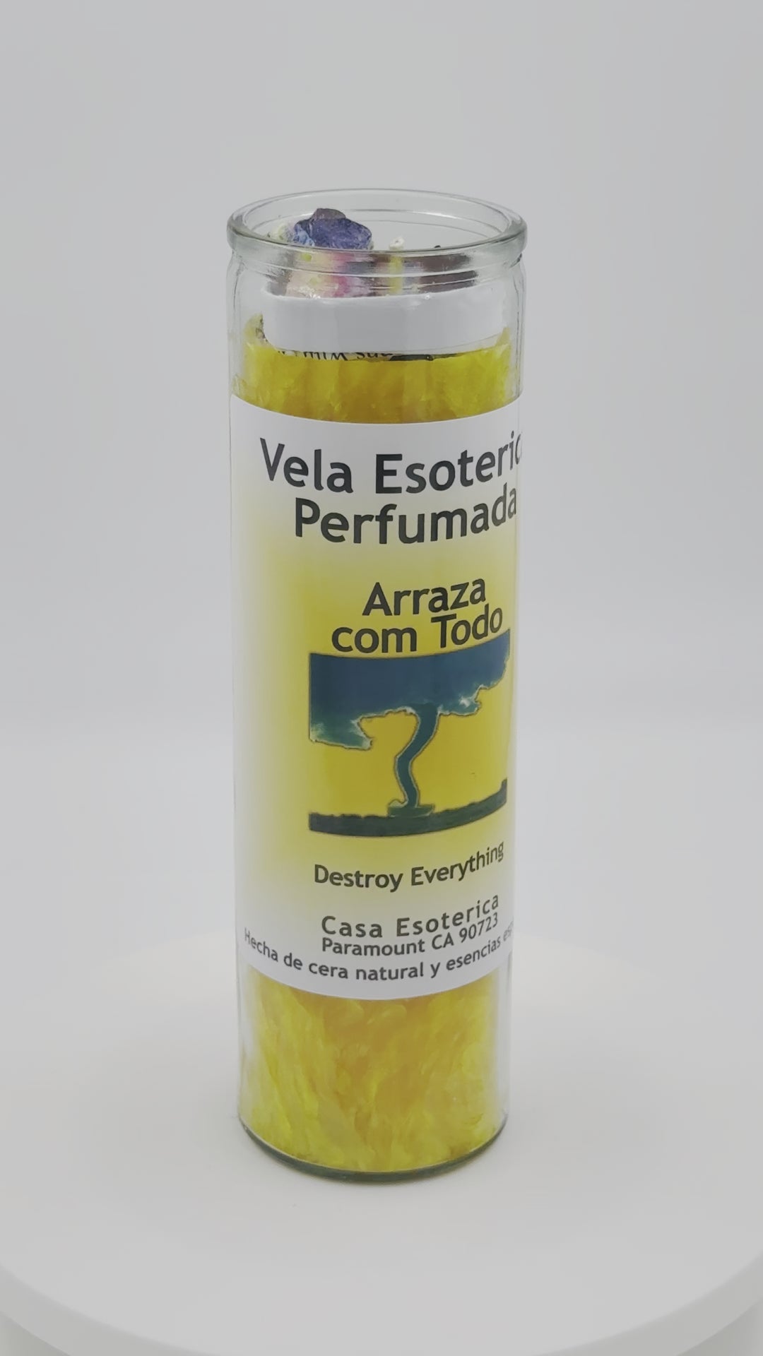 DESTROYE EVERYTHING (ARRAZA CON TODO) -Palm Wax Candle/Vela