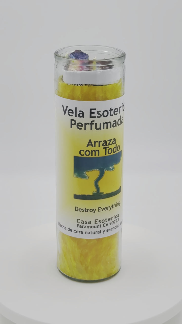 DESTROYE EVERYTHING (ARRAZA CON TODO) -Palm Wax Candle/Vela