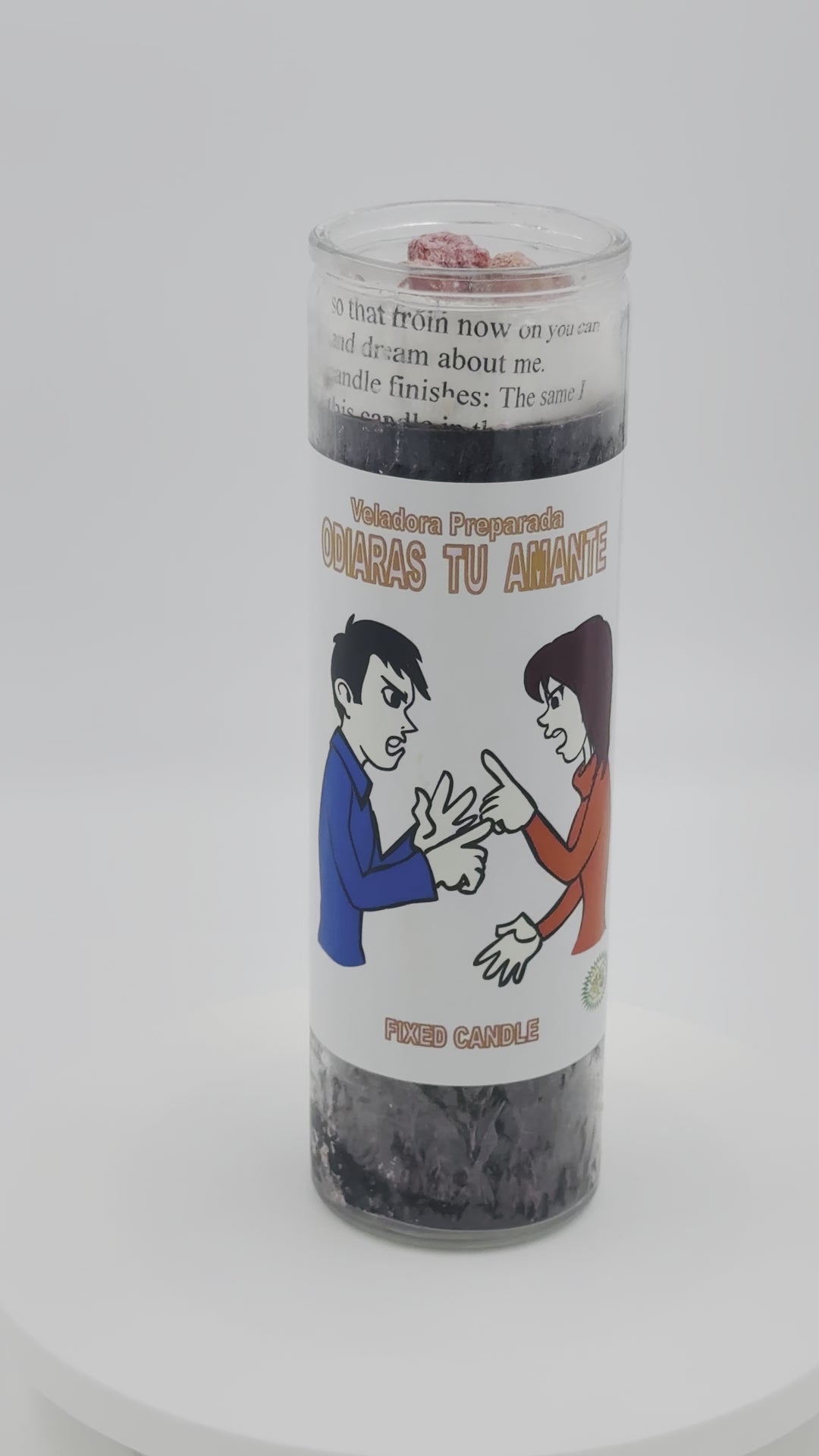 ODIARAS TU AMANTE -Palm Wax Candle/Vela