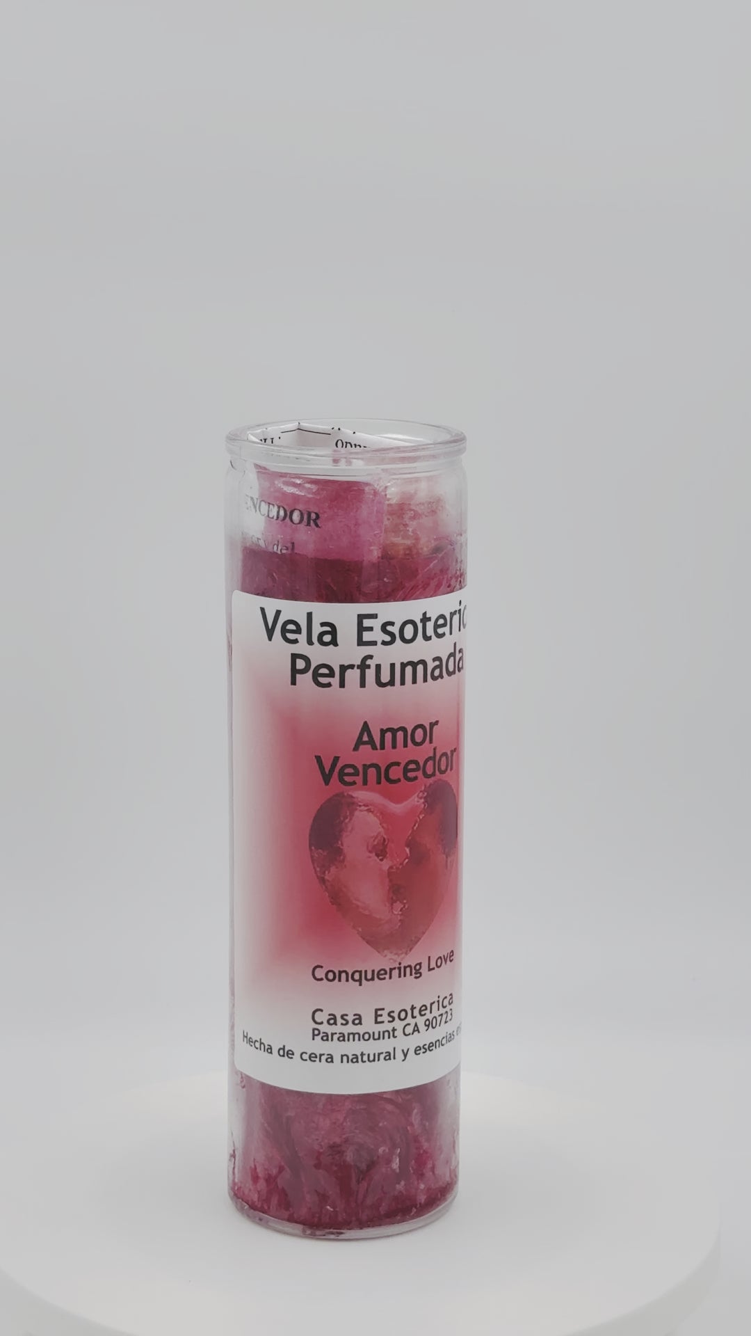LOVE CONQUERING (AMOR VENCEDOR) -Palm Wax Candle/Vela