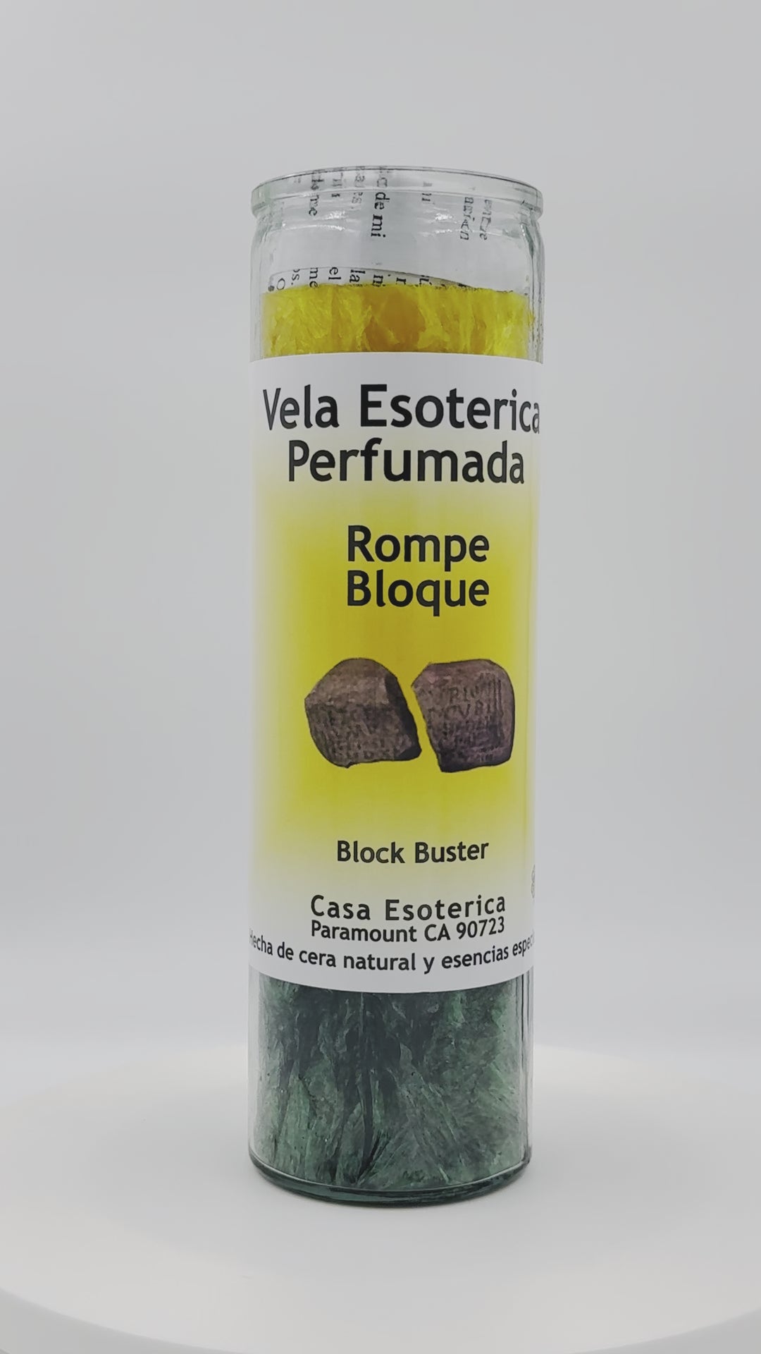 BLOCKBUSTER (ROMPE BLOQUE) -Palm Wax Candle/Vela