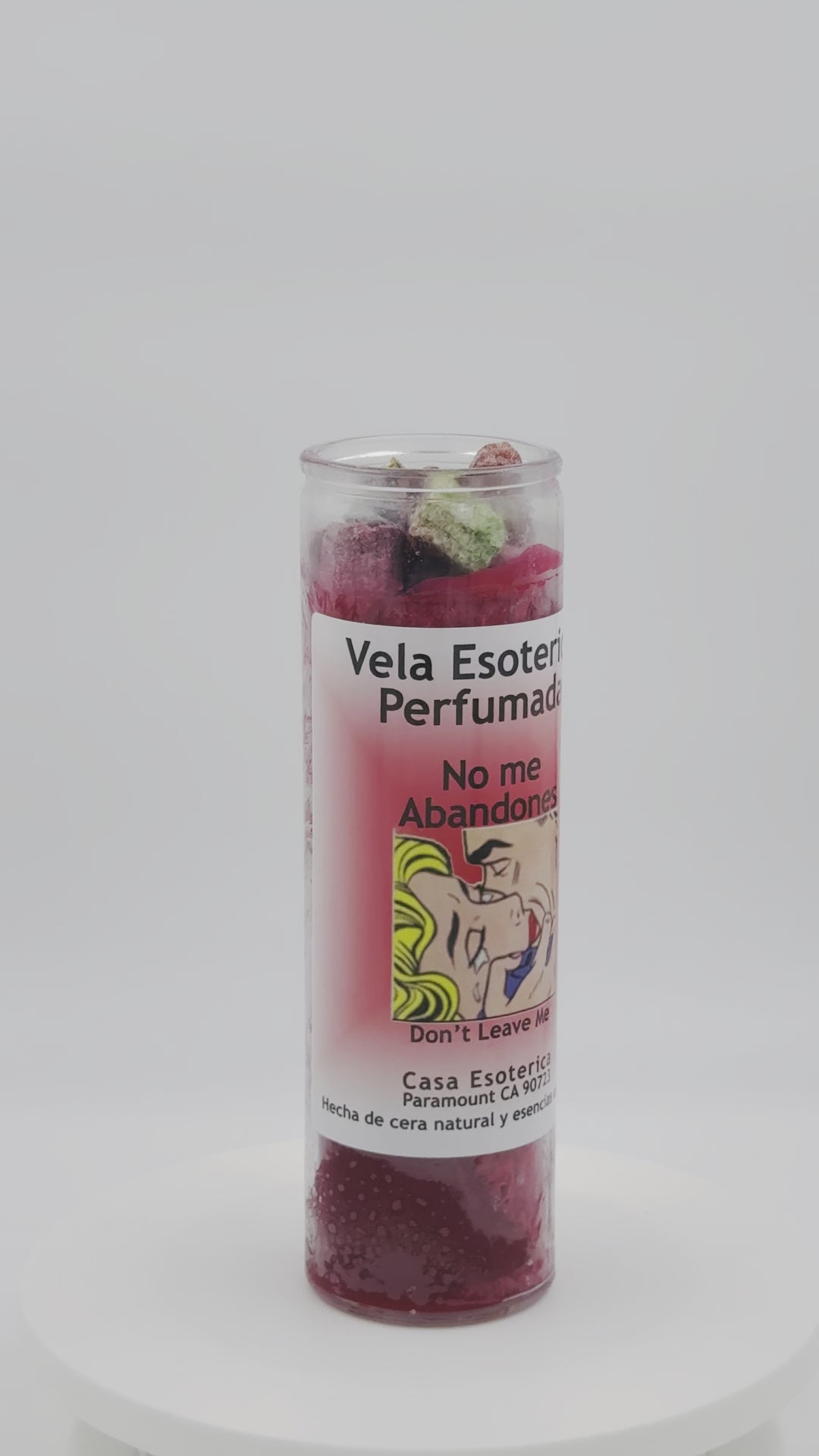 DONT LEAVE ME (NO ME ABANDONES) -Palm Wax Candle/Vela