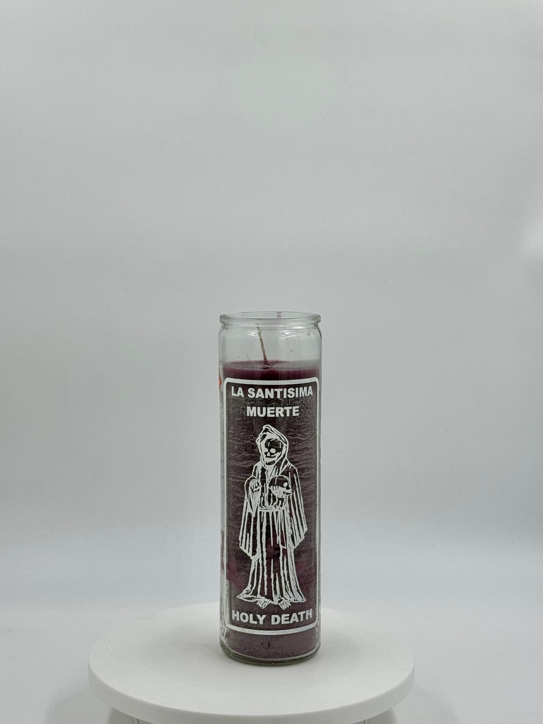 HOLY DEATH (SANTA MUERTE) PURPLE -Candle/Vela
