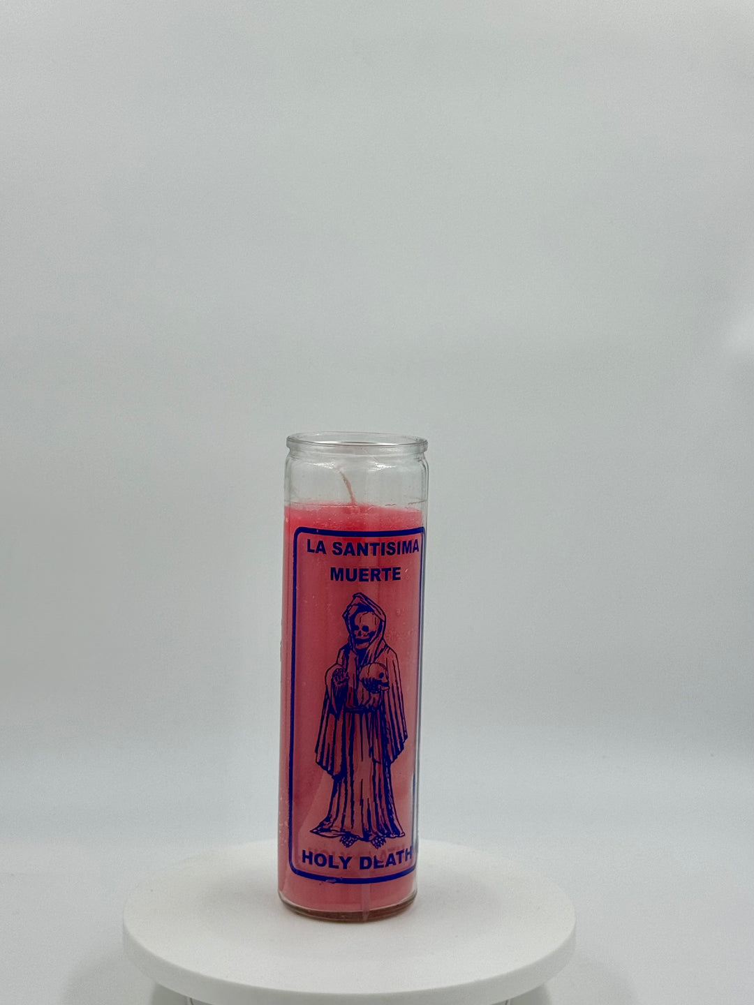 HOLY DEATH (SANTA MUERTE) PINK -Candle/Vela