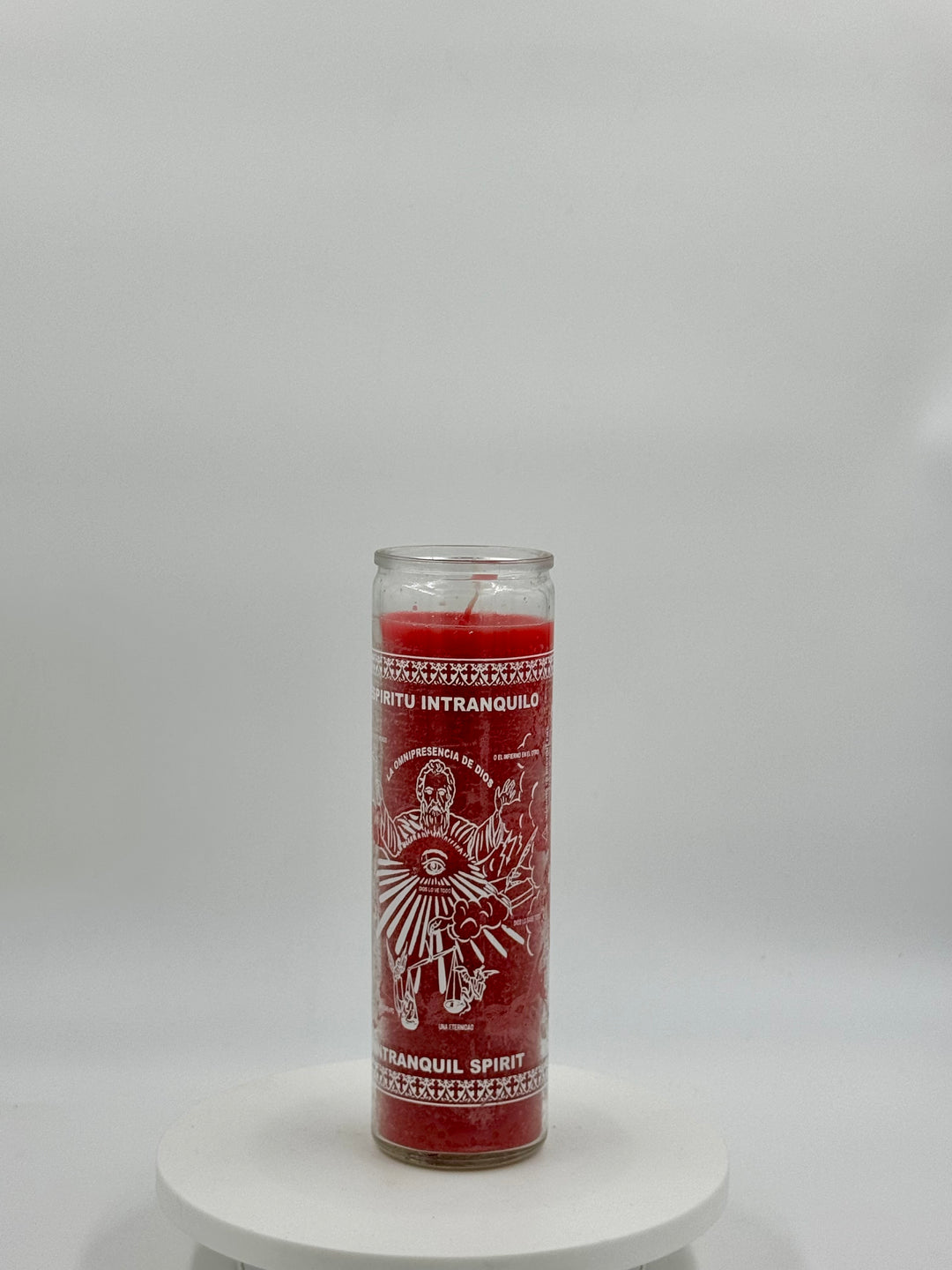 INTRANQUIL SPIRIT (ESPIRITU INTRANQUILO) RED -Candle/Vela