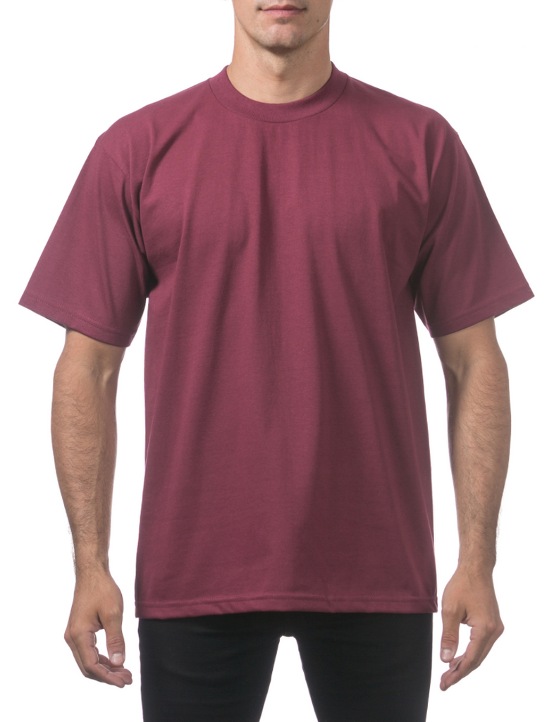 MAROON) Men's Heavyweight Short Sleeve Tee TALL – Botanica