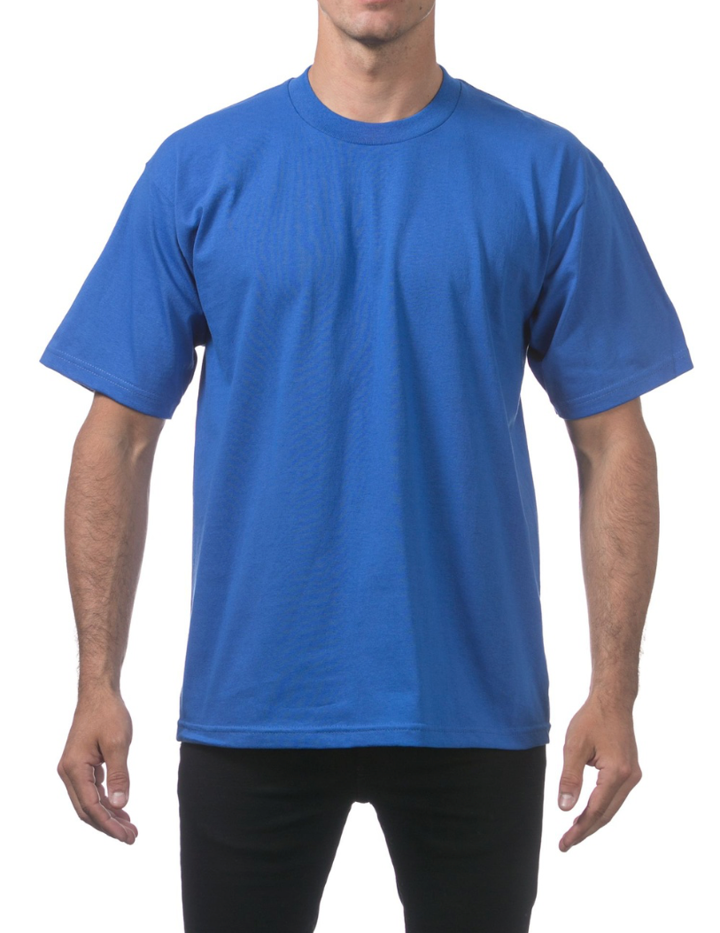 (ROYAL BLUE) Men's Heavyweight Short Sleeve Tee TALL