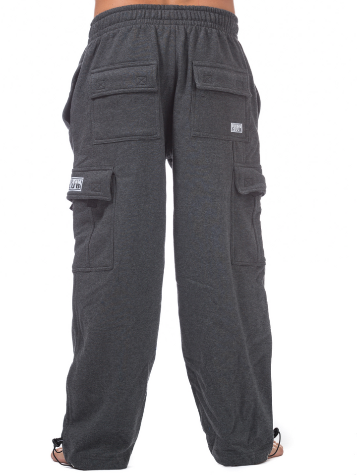 (Charcoal) Heavyweight Fleece Cargo Pants