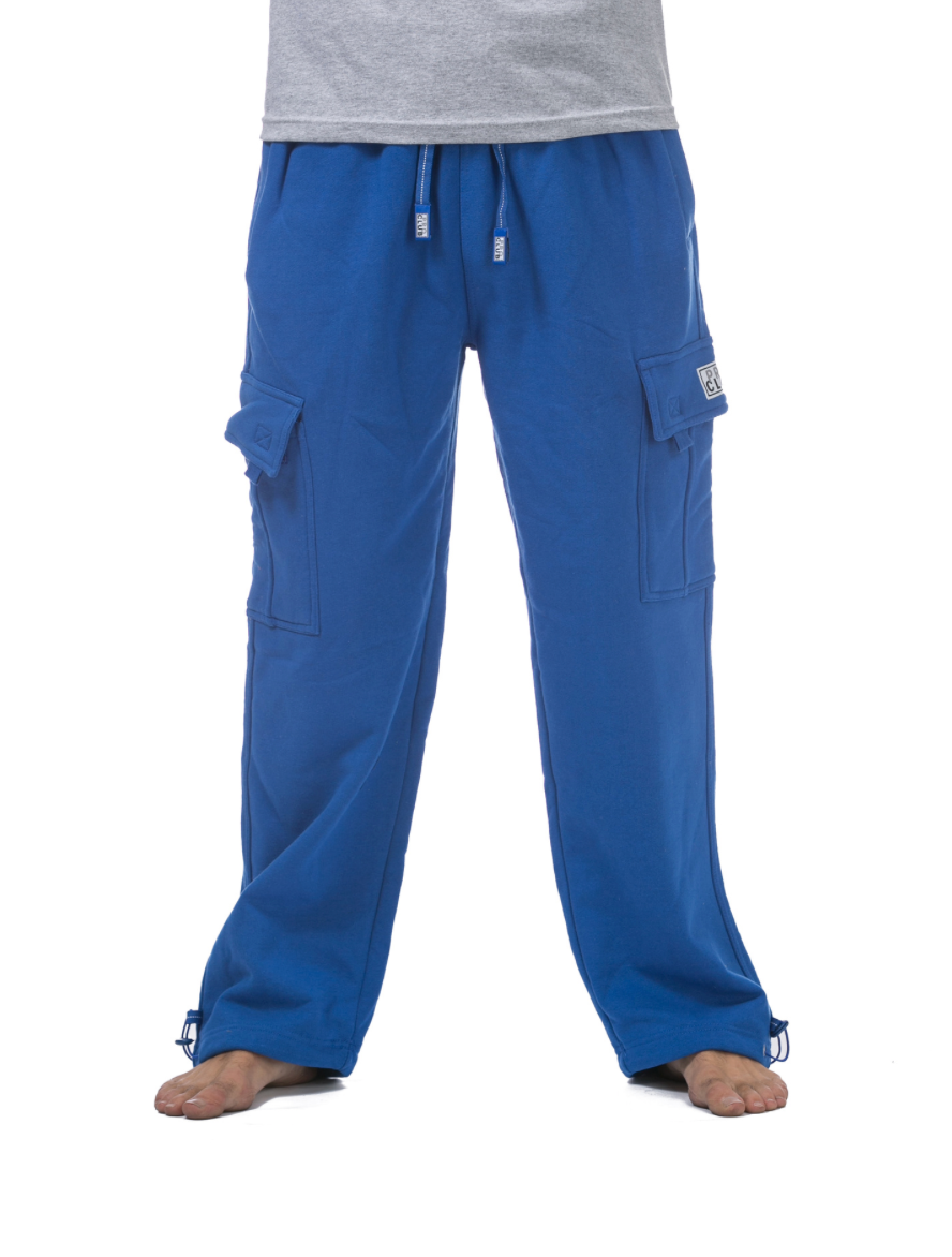 (ROYAL BLUE) Heavyweight Fleece Cargo Pants