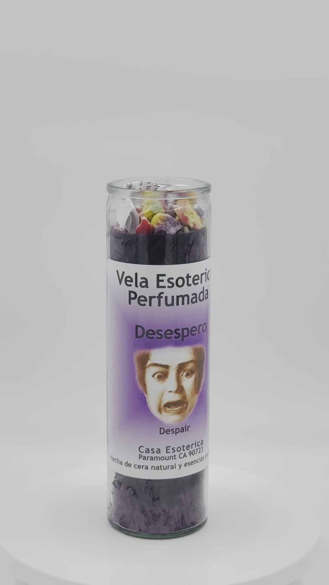 DESPAIR (DESESPERO) -Palm Wax Candle/Vela