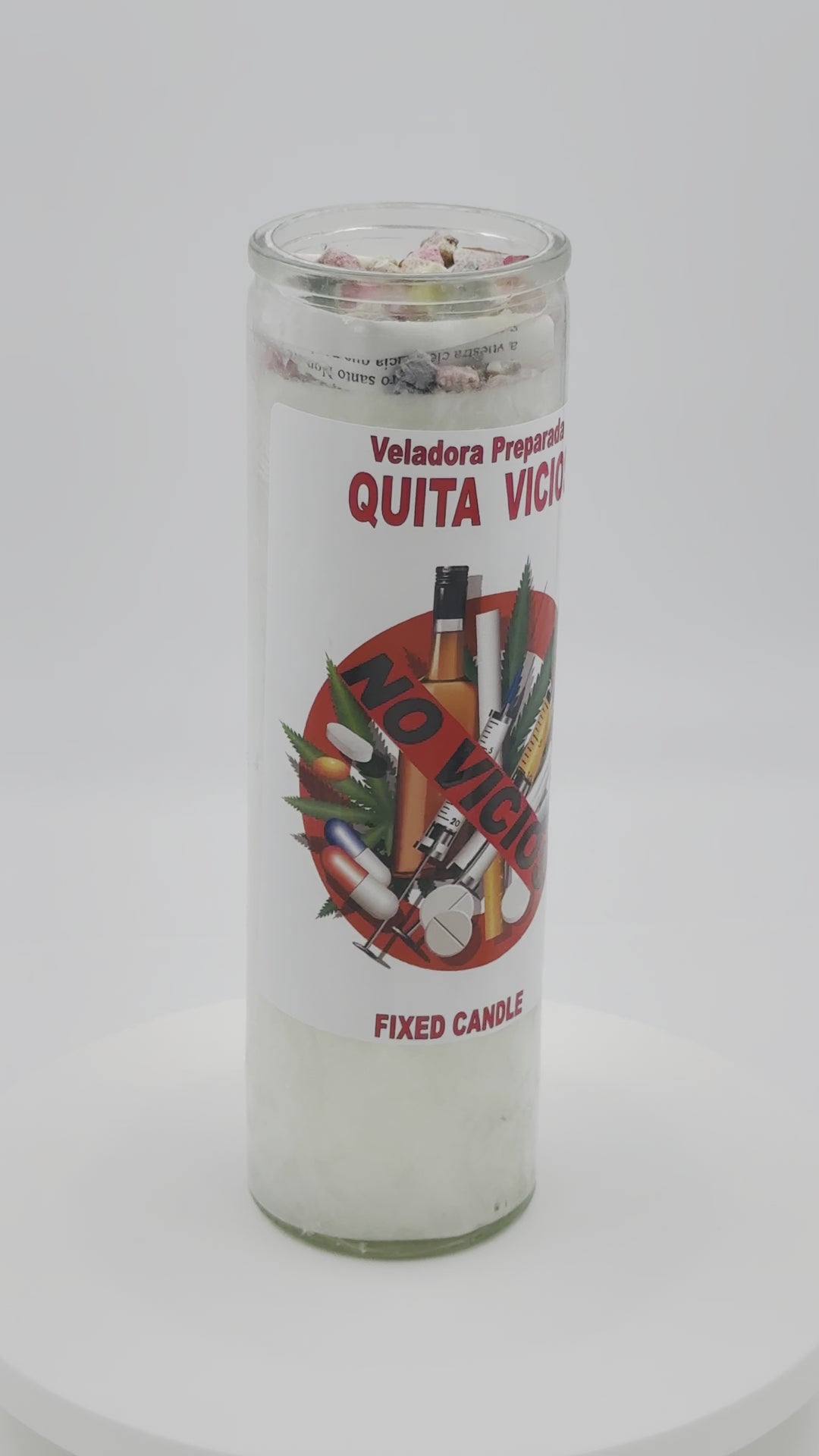 QUIT ADDICTION (QUITA VICIO) -Palm Wax Candle/Vela
