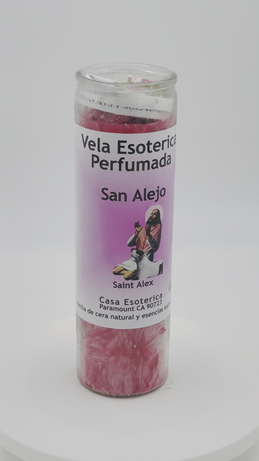 SAINT ALEX (SAN ALEJO) -Palm Wax Candle/Vela