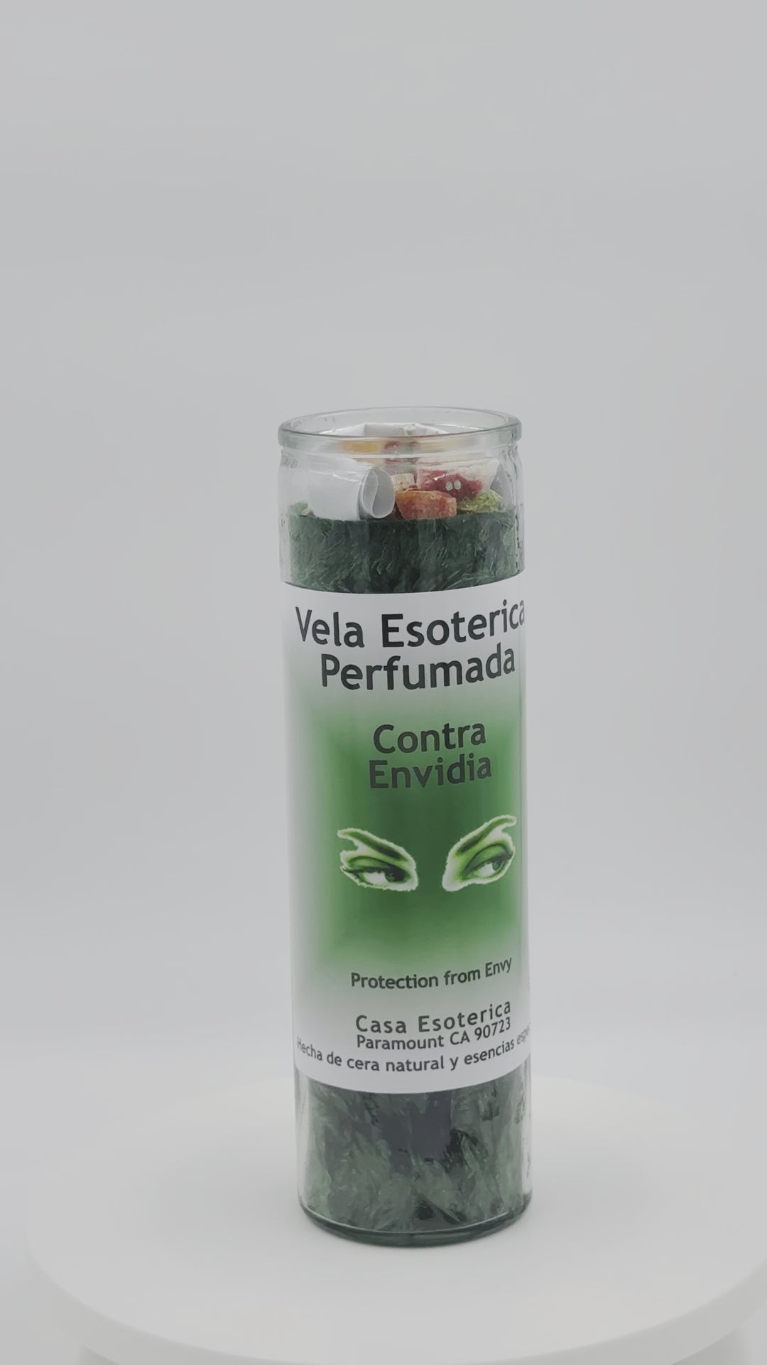 PROTECTION FROM ENVY (CONTRA ENVIDIA) -Palm Wax Candle/Vela