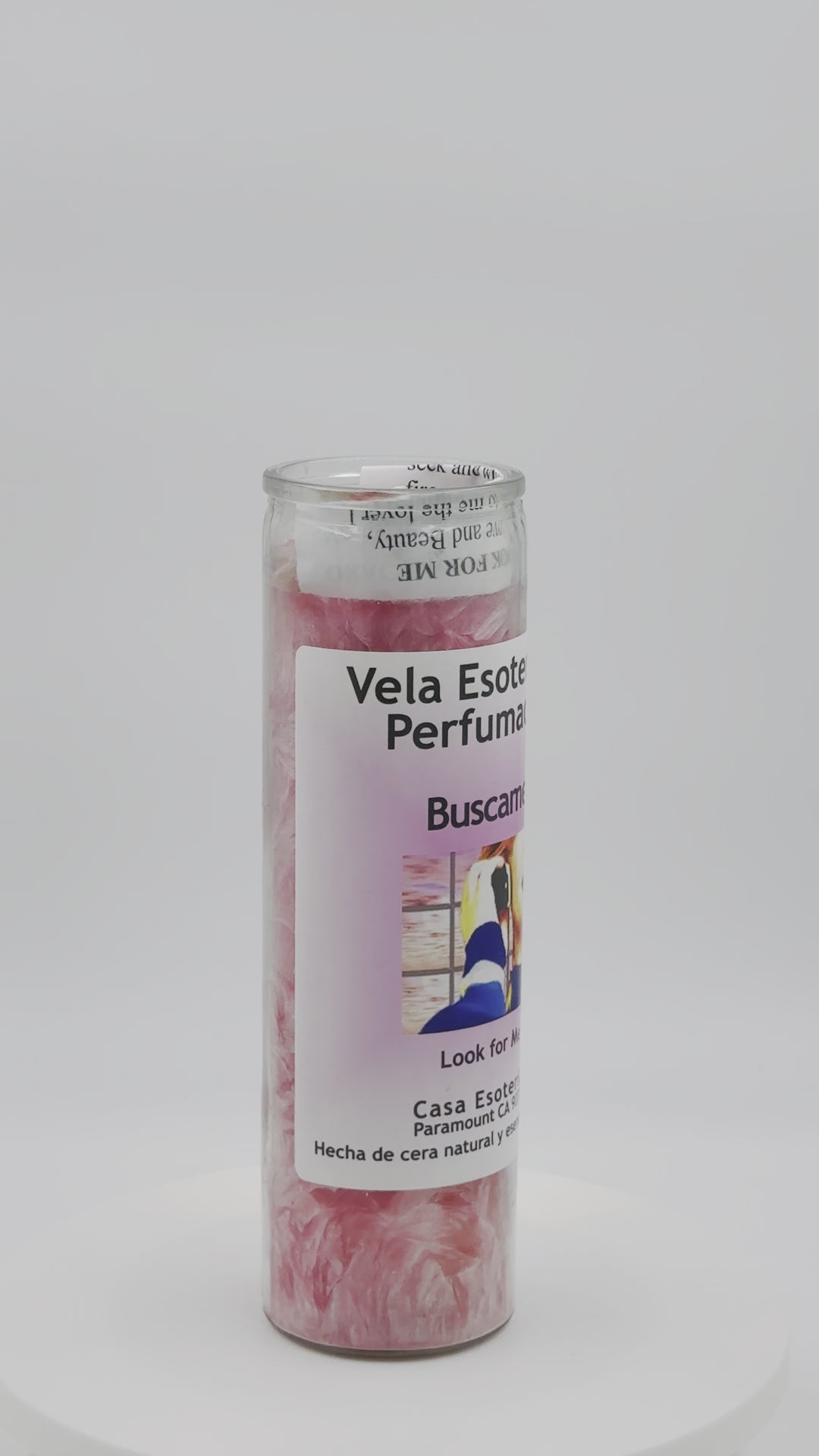 LOOK FOR ME (BÚSCAME) -Palm Wax Candle/Vela