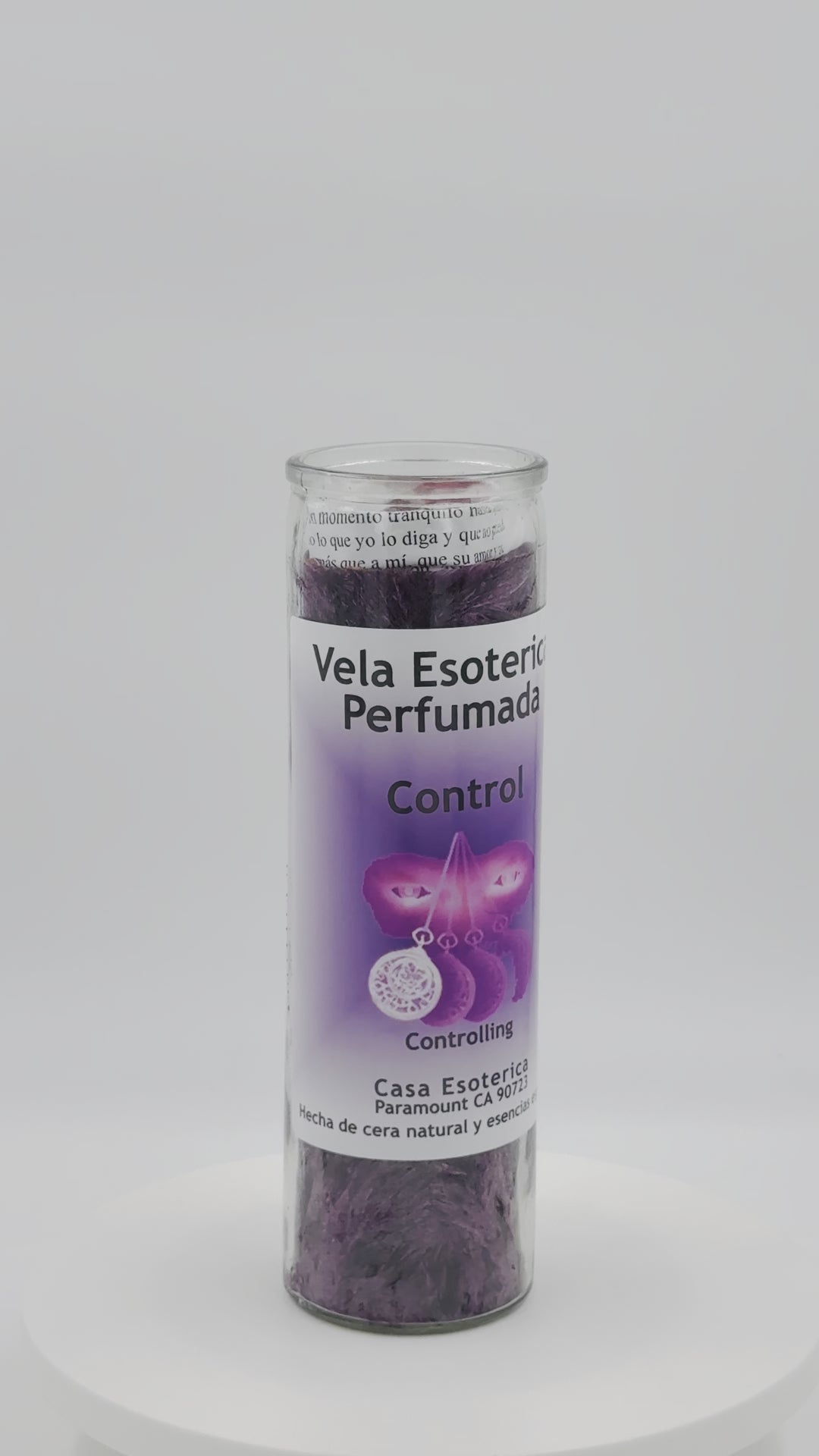 CONTROLLING (CONTROL) -Palm Wax Candle/Vela