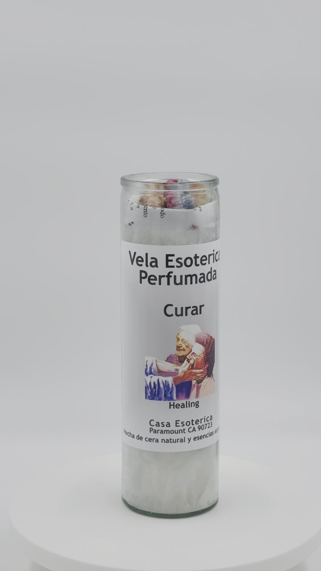 HEALING (CURAR) -Palm Wax Candle/Vela