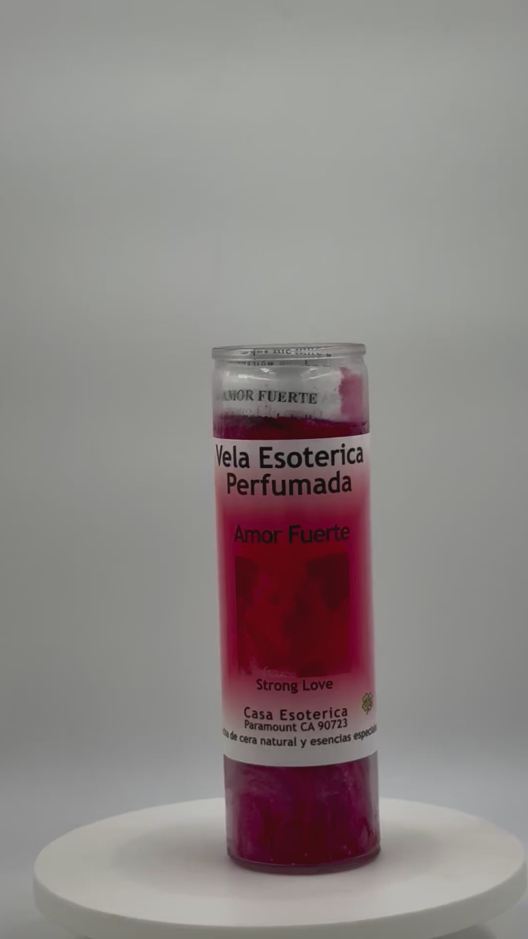 STRONG LOVE (AMOR FUERTE) -Palm Wax Candle/Vela
