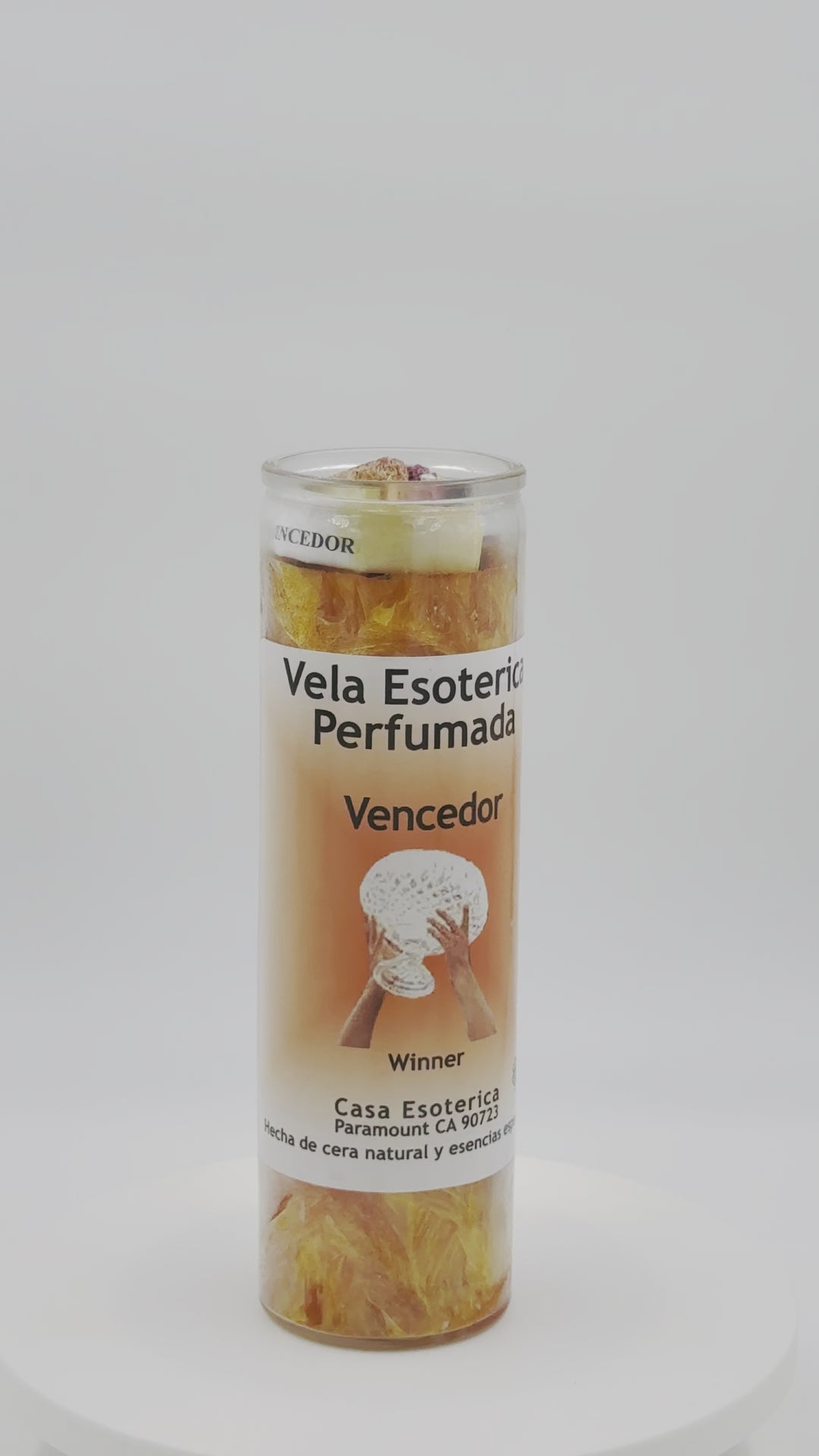 WINNER (VENCEDOR) -Palm Wax Candle/Vela