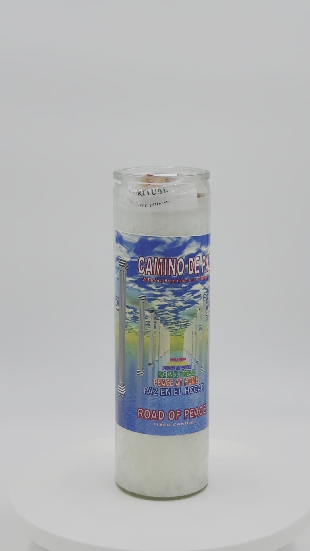 ROAD OF PEACE (CAMINO DE PAZ) -PALM WAX CANDLE